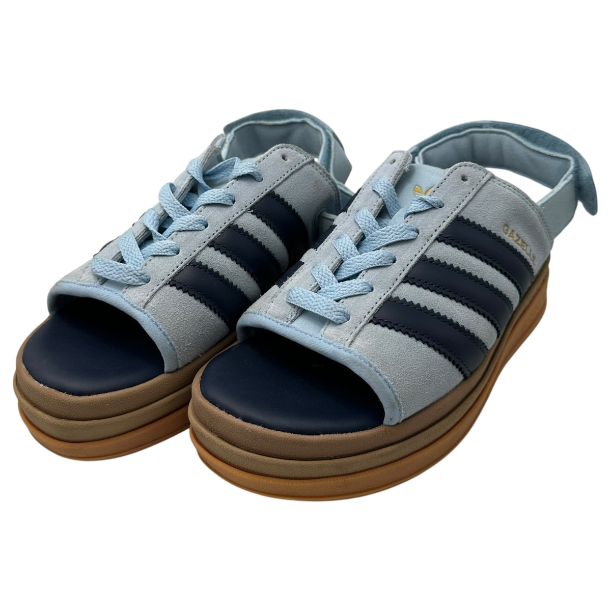 adidas(アディダス) GAZELLE BOLD SANDALS ガゼル ボールド サンダル KI8583 24.5cm スカイブルー