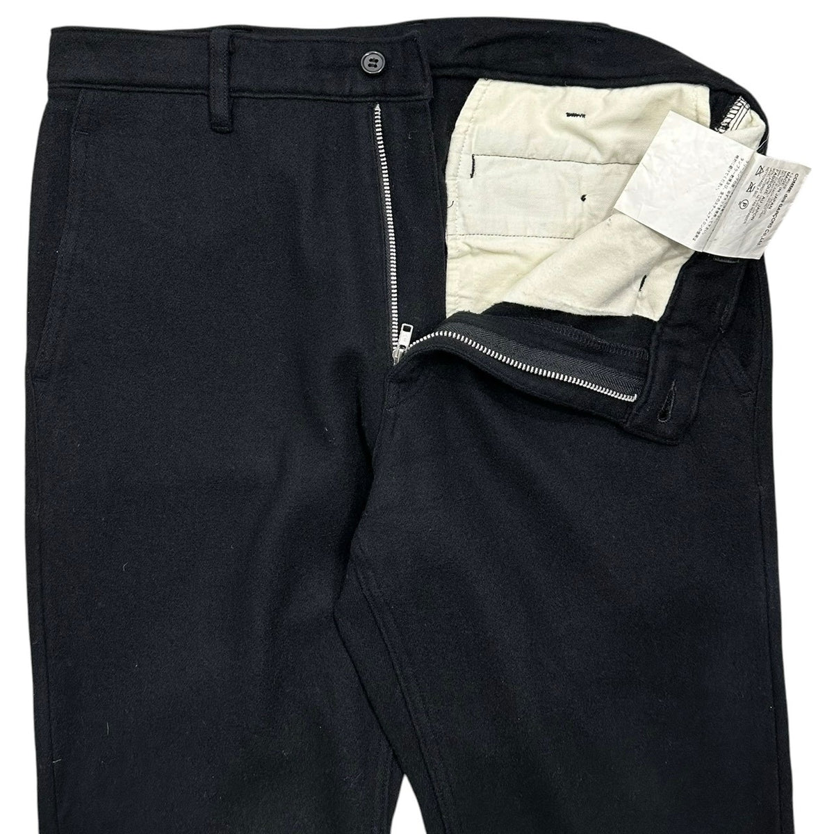 BLACK COMME des GARCONS(ブラックコムデギャルソン) 2012AW Wool Cropped Pants ウール クロップド パンツ 1J-P022 L ブラック AD2012