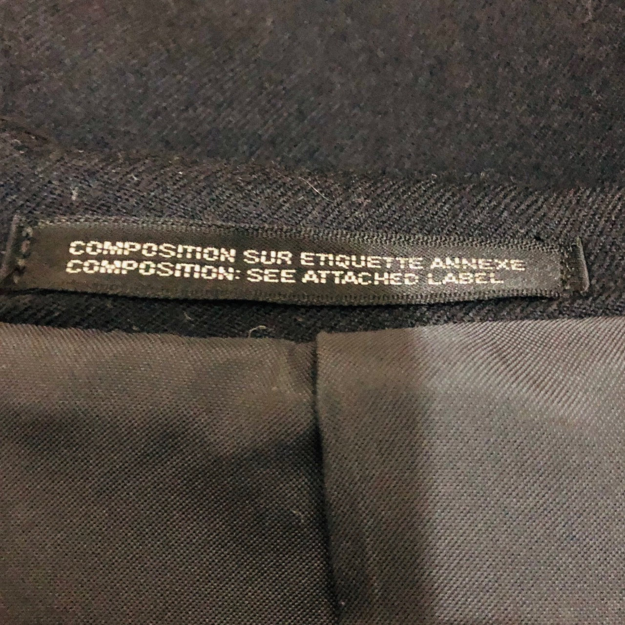 Y'S(ワイズ) ウールギャバジンmany buttonワンピース YN-D01-154 SIZE 2(M) ブラック