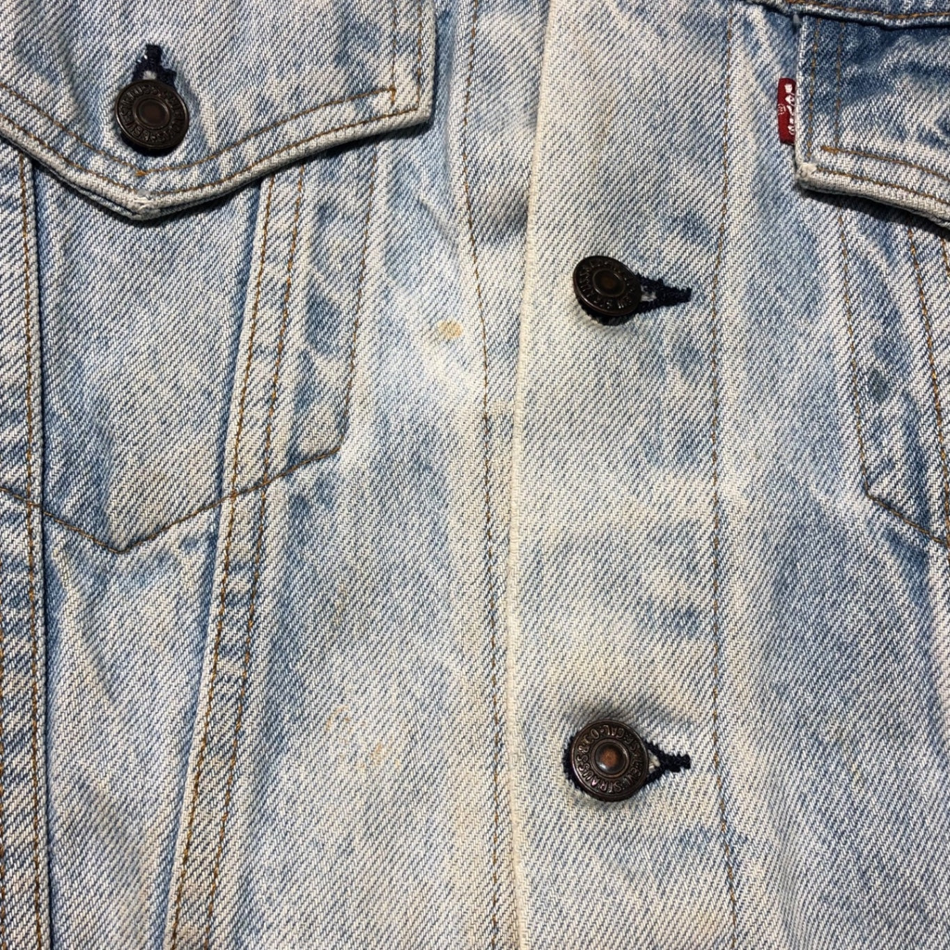 Levi's(リーバイス) 70's~80's 4th ヴィンテージデニムジャケット/トラッカージャケット 70505 表記無し(Mサイズ程度) ライトインディゴ/ブルー系 80年代~90年代