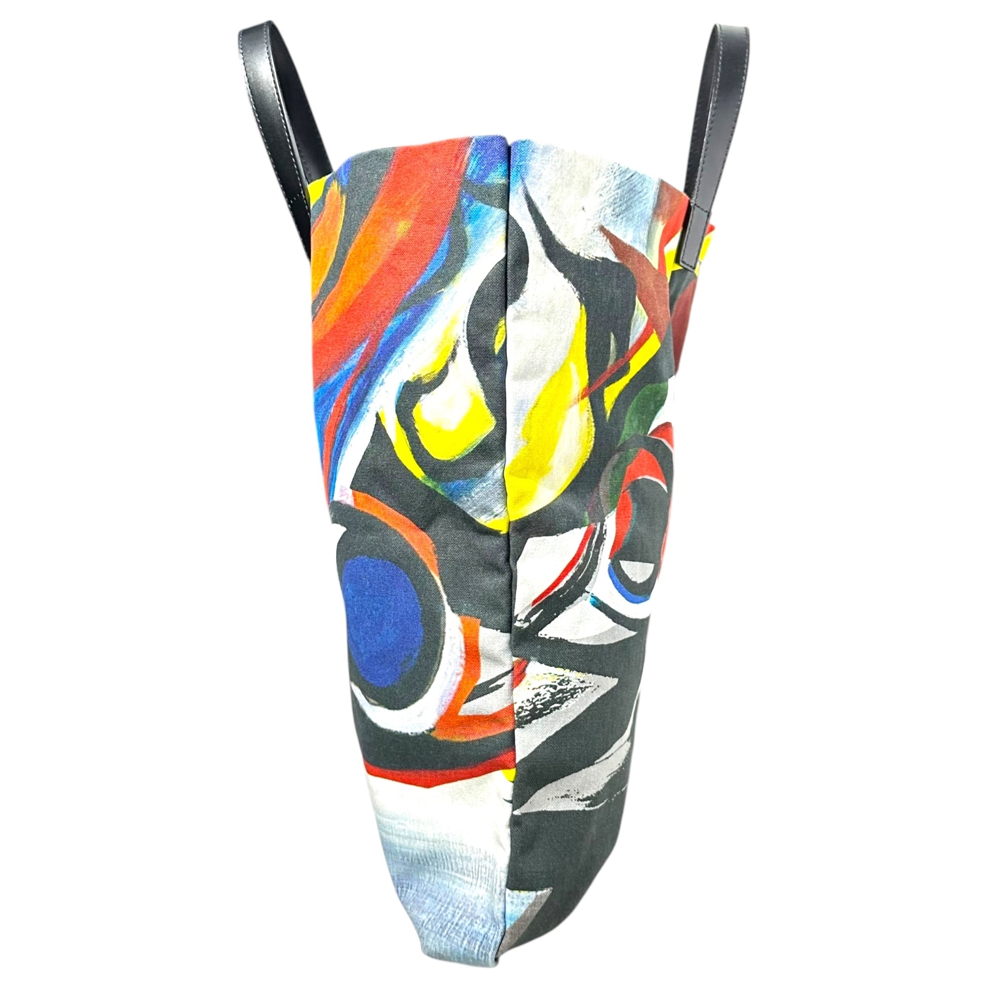 COMME des GARCONS(コムデギャルソン) 12AW Xmas Holiday explosion ”Taro Okamoto” Leather Handle Graphic Tote "岡本太郎" レザー ハンドル グラフィック トート OJ-K 206 マルチ コラボ