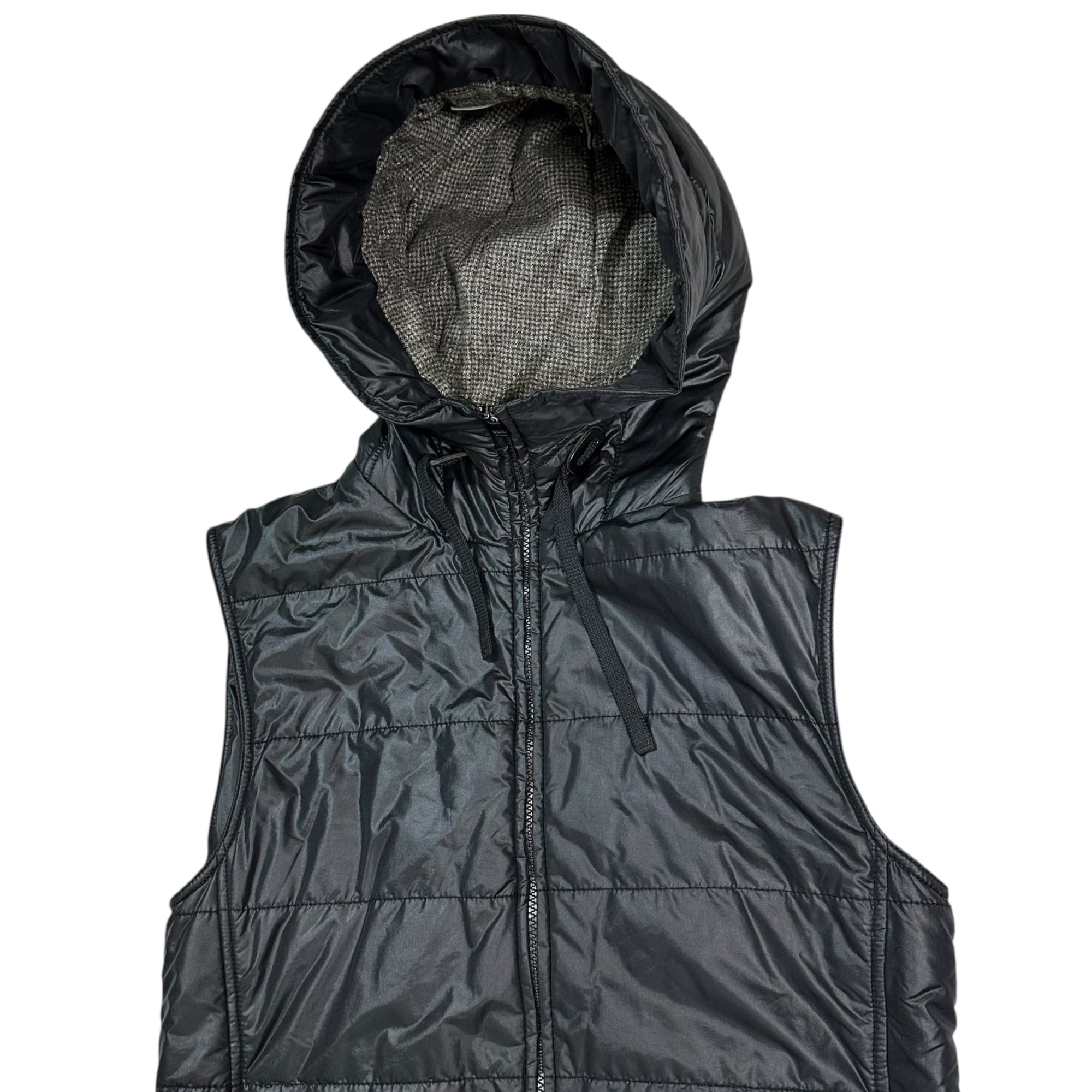 DOLCE&GABBANA(ドルチェ&ガッバーナドルガバ) Hooded Padded Vest フーデッド パテッド ベスト G9R56T 46 ブラック 中綿