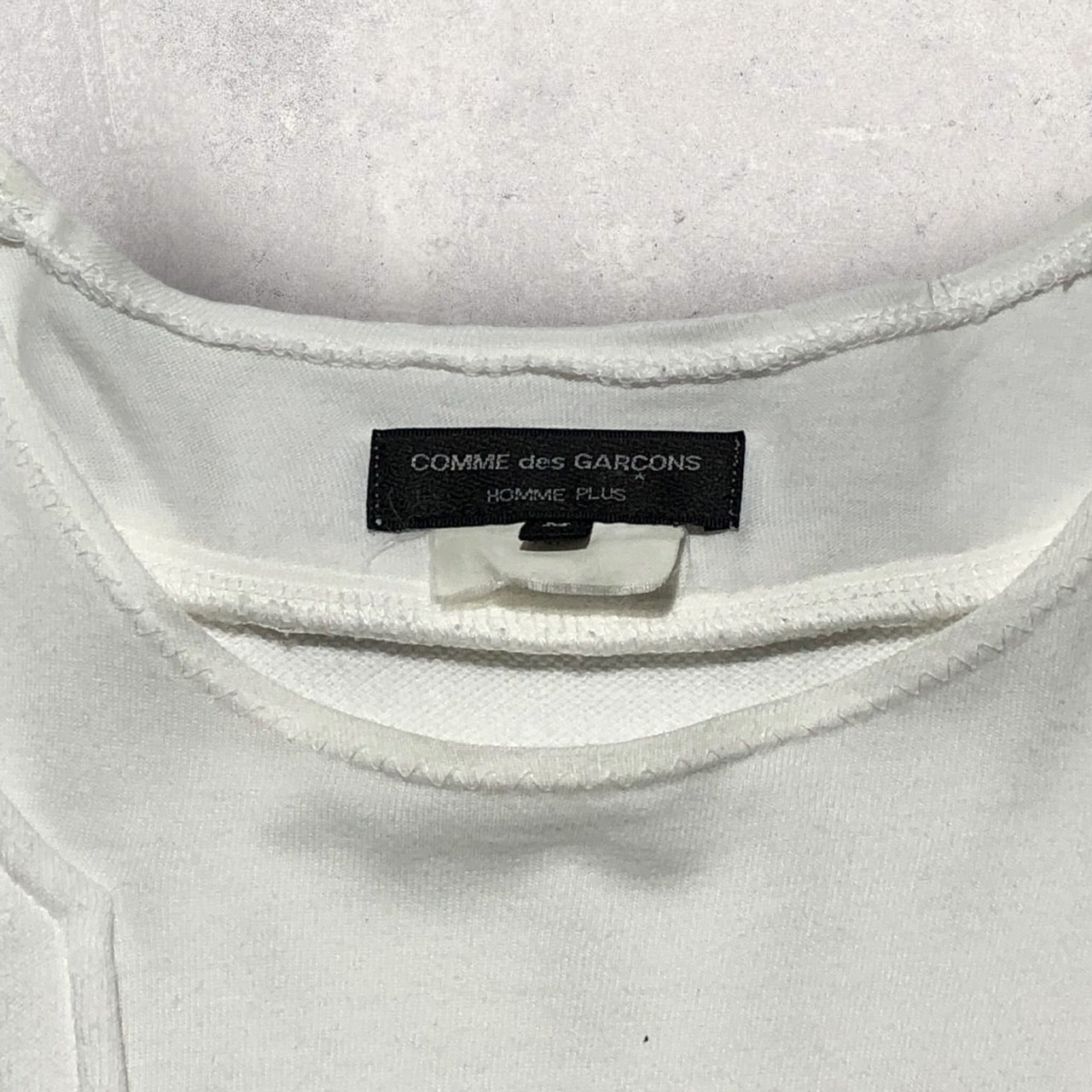 COMME des GARCONS HOMME PLUS(コムデギャルソンオムプリュス) 17SSレイヤードS/Sカットソー PS-T010 M ホワイト AD2016