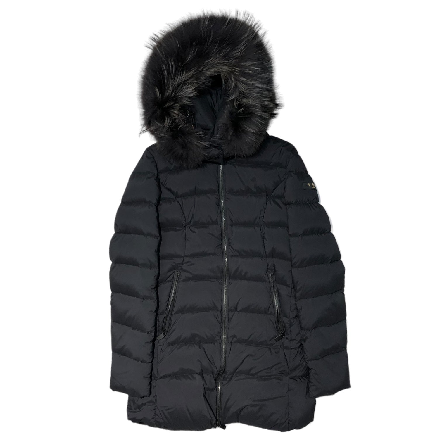 TATRAS(タトラス) CERAMICA セラミカ ダウン コート LTA8SH4492 02(M程度) ネイビー ラクーン ファー ジャケット