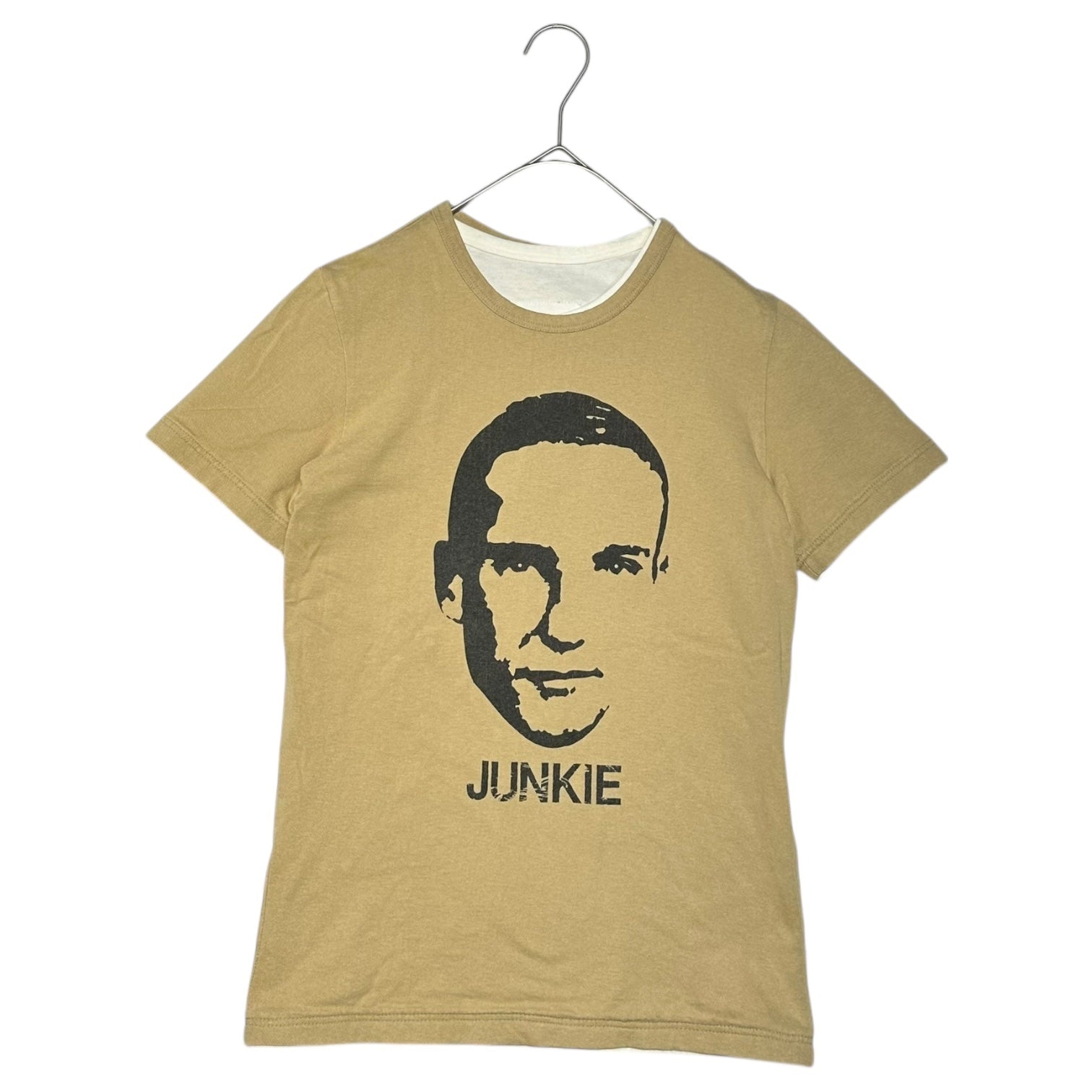 UNDERCOVER(アンダーカバー) 99AW Ambivalence期 Junkie Paradise Tee ジャンキー パラダイス Tシャツ Q80 FREE ホワイト×ベージュ 90's ダブル フェイス