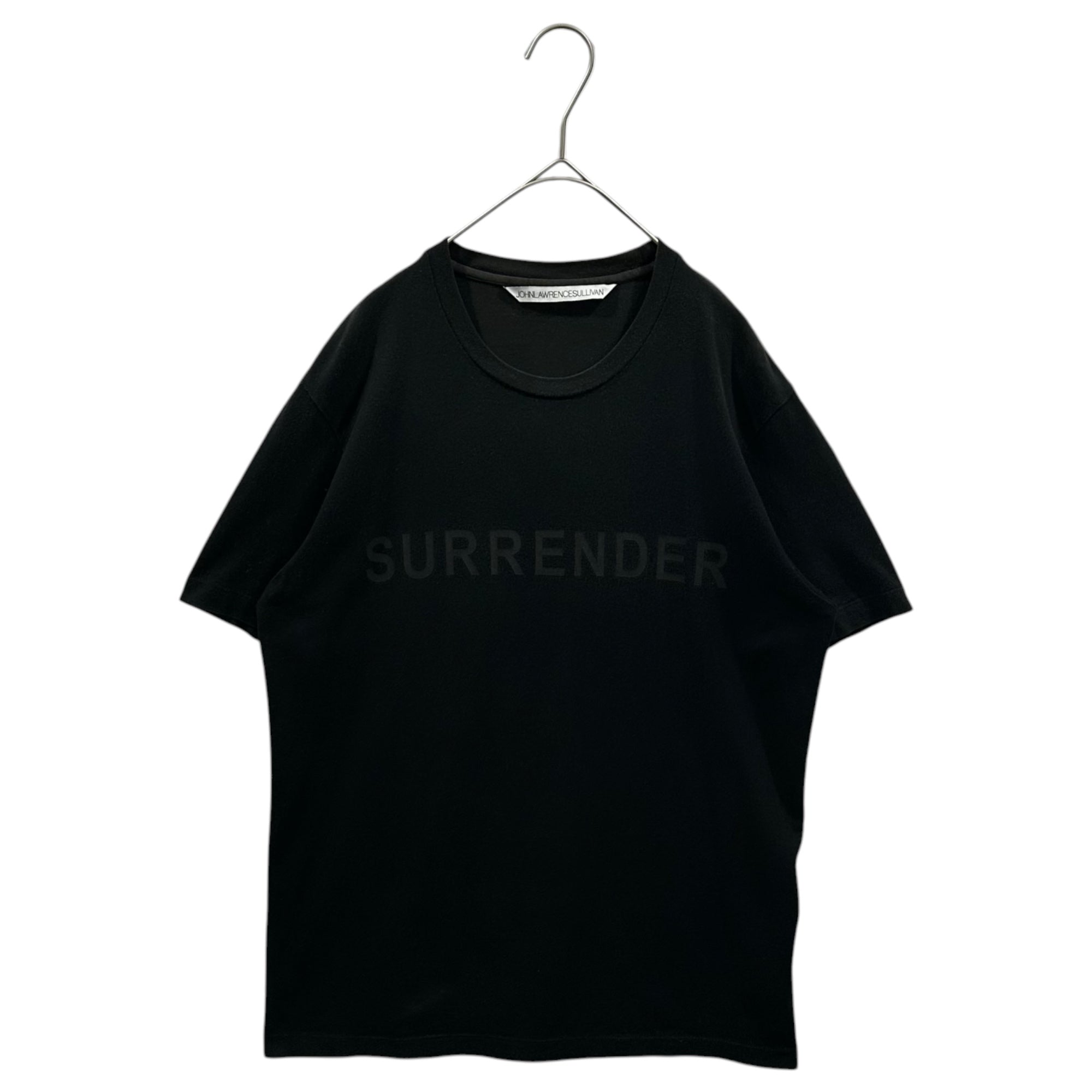 JOHN LAWRENCE SULLIVAN(ジョンローレンスサリバン) SURRENDER Print T-Shir スレンダー プリント Tシャツ 5A014'16-31 S ブラック