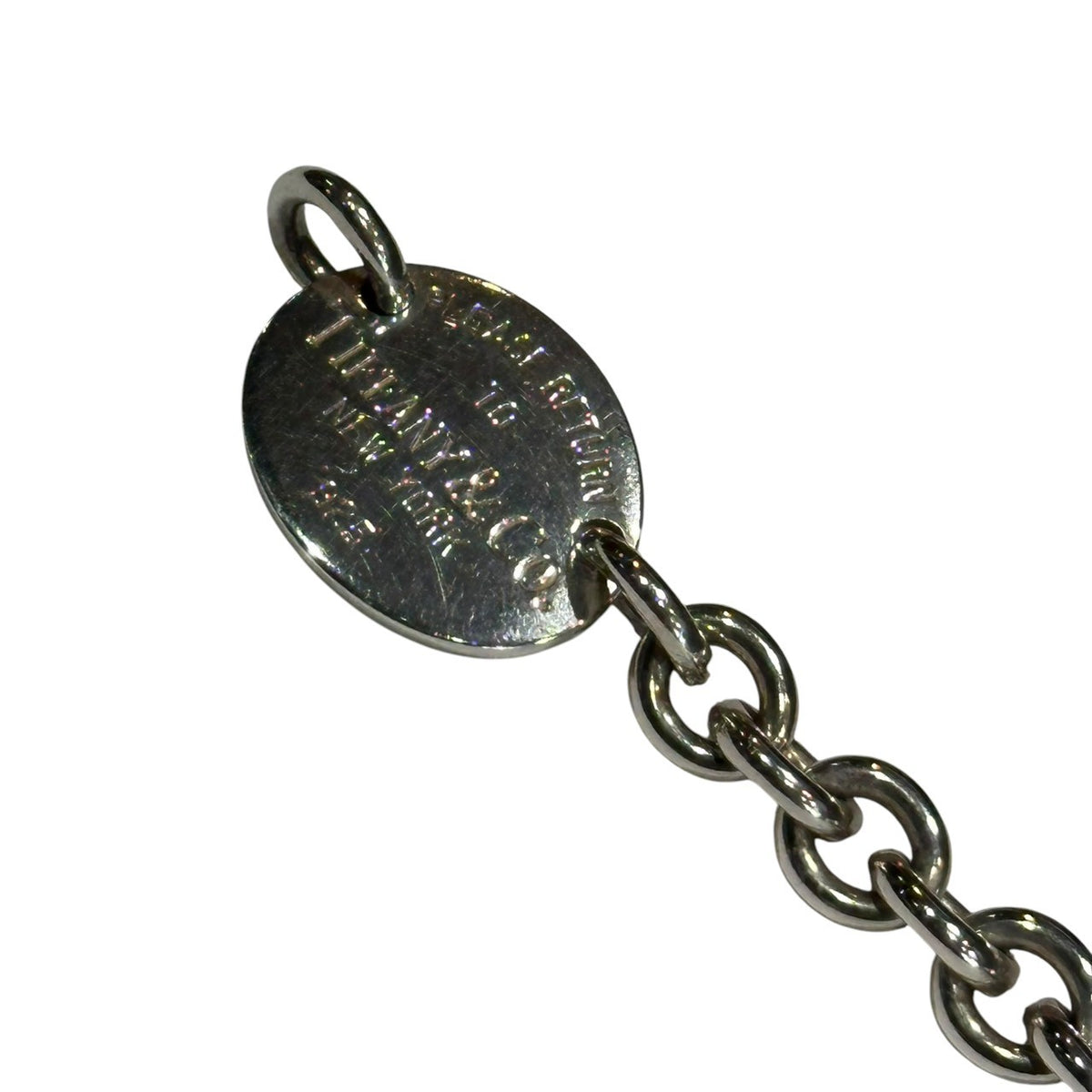 TIFFANY & CO.(ティファニー) Round Return to Chain Necklace ラウンド リターントゥ チェーン ネックレス シルバー ブレスレットとして併用可能
