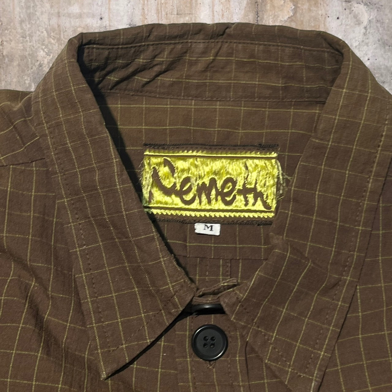Christopher Nemeth(クリストファーネメス) L/Sチェックシャツ M ブラウン