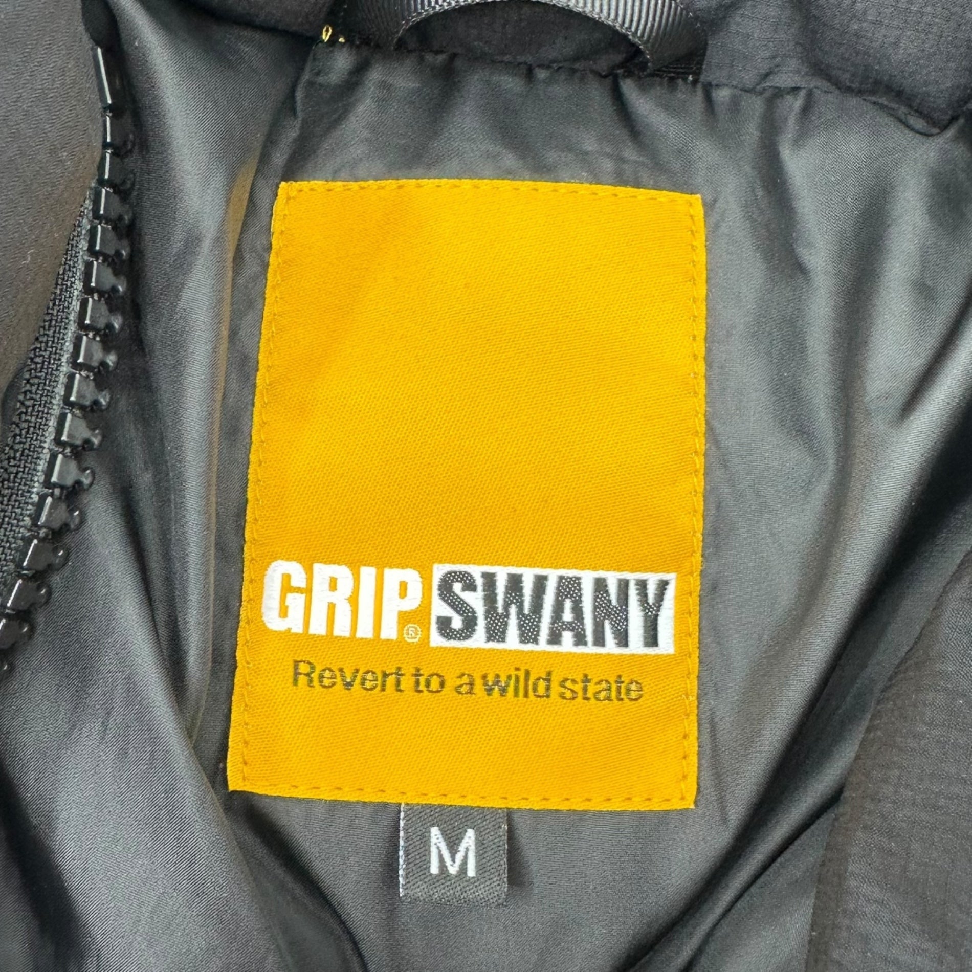 GRIP SWANY(グリップスワニー) PUFF JKT パフ ジャケット 中綿 リップストップ GSJ-84 M ブラック