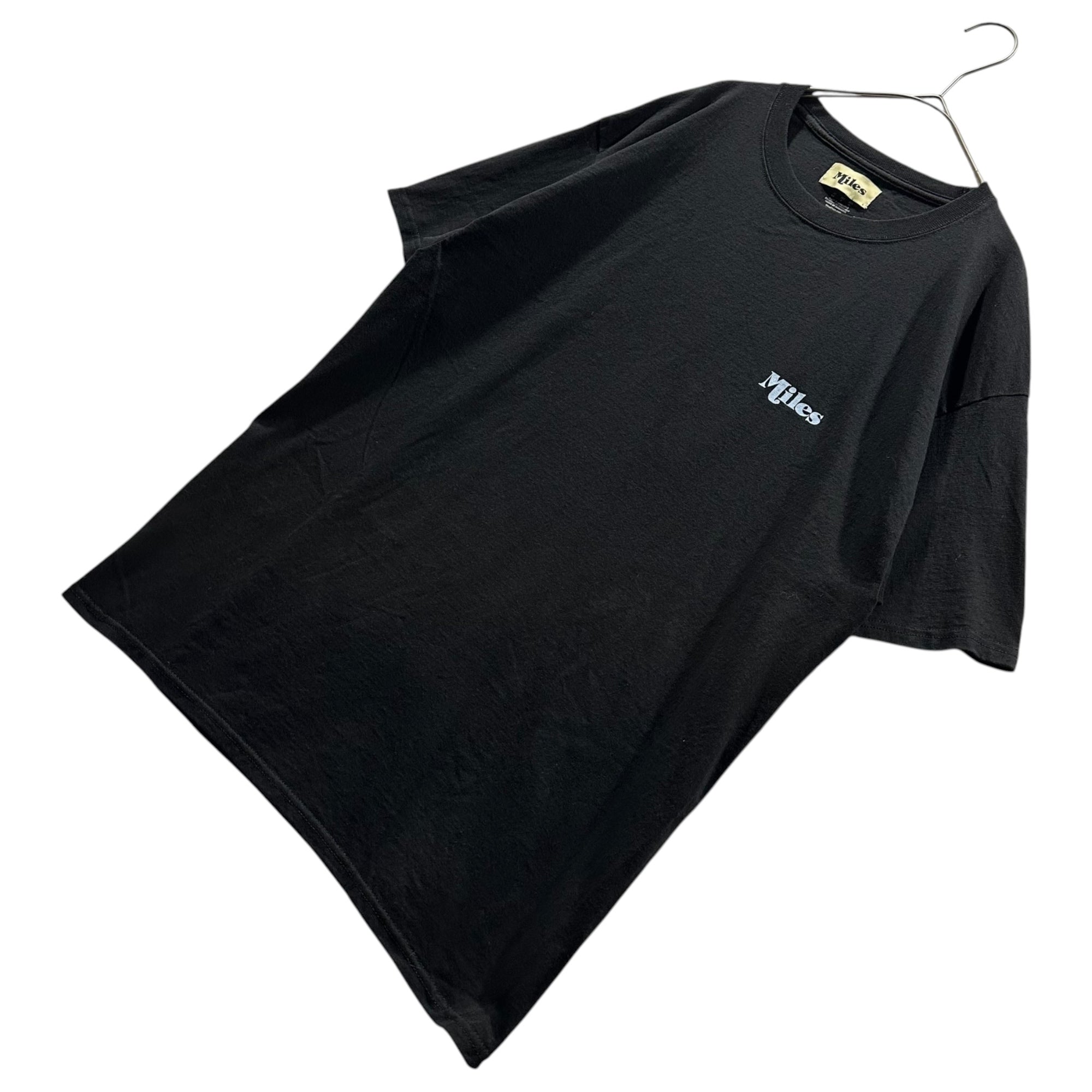 Miles×2G (マイルズ×2G) Logo Print S/S T-Shirt ロゴ プリント 半袖 Tシャツ L ブラック 空山基 ロゴ デザイン Championボディ