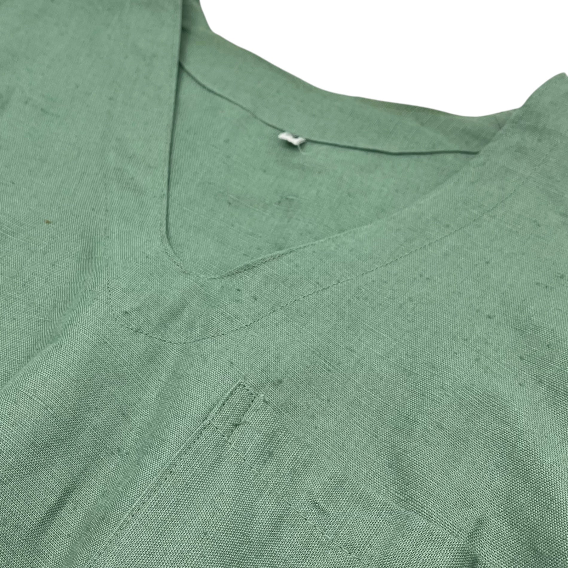Hungarian Military(ハンガリー軍) 00's Sleep Shirt スリーピング シャツ 48(L程度) グリーン ミリタリー リネン ホスピタル ユニセックス