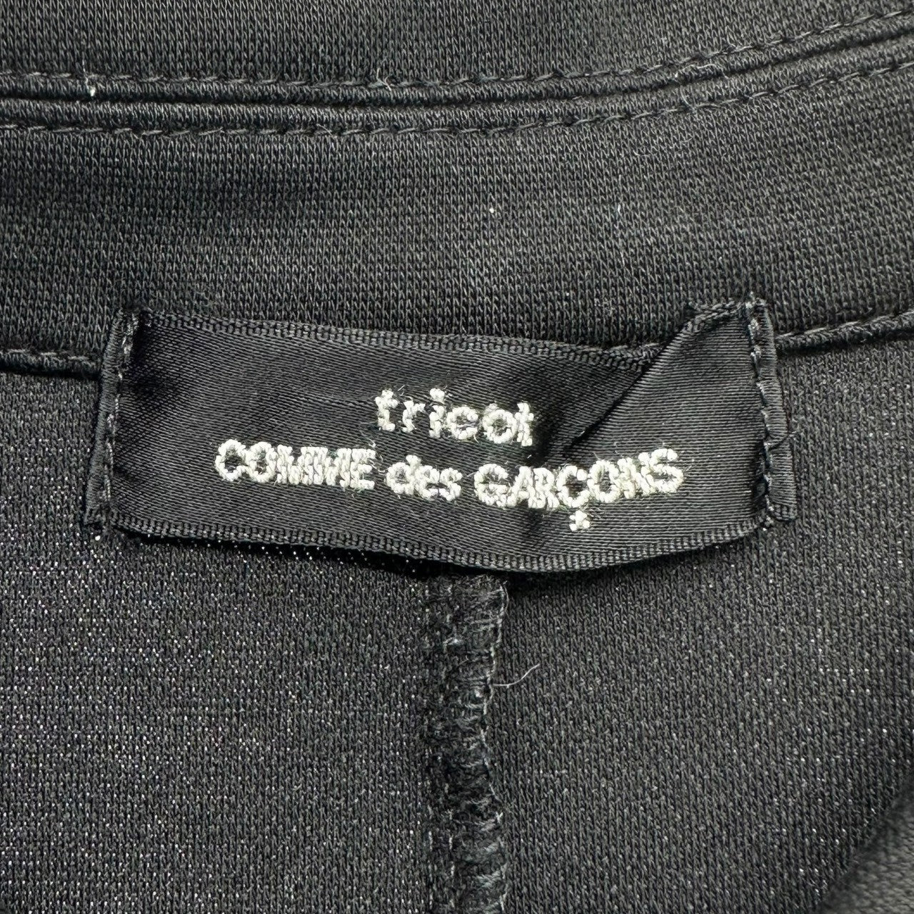 tricot COMME des GARCONS(トリココムデギャルソン) 07SS Shorter length jacket with shawl collar and front pockets ショールカラー ショート丈 フロントポケット ジャケット TS-T029 FREE ブラック AD2006