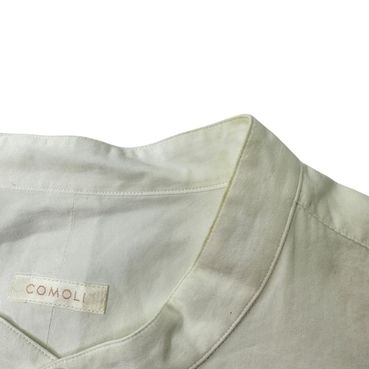 COMOLI(コモリ) 20SS Basic Band Collar Shirt ベーシック バンドカラー シャツ R01-02002 2(M) ホワイト