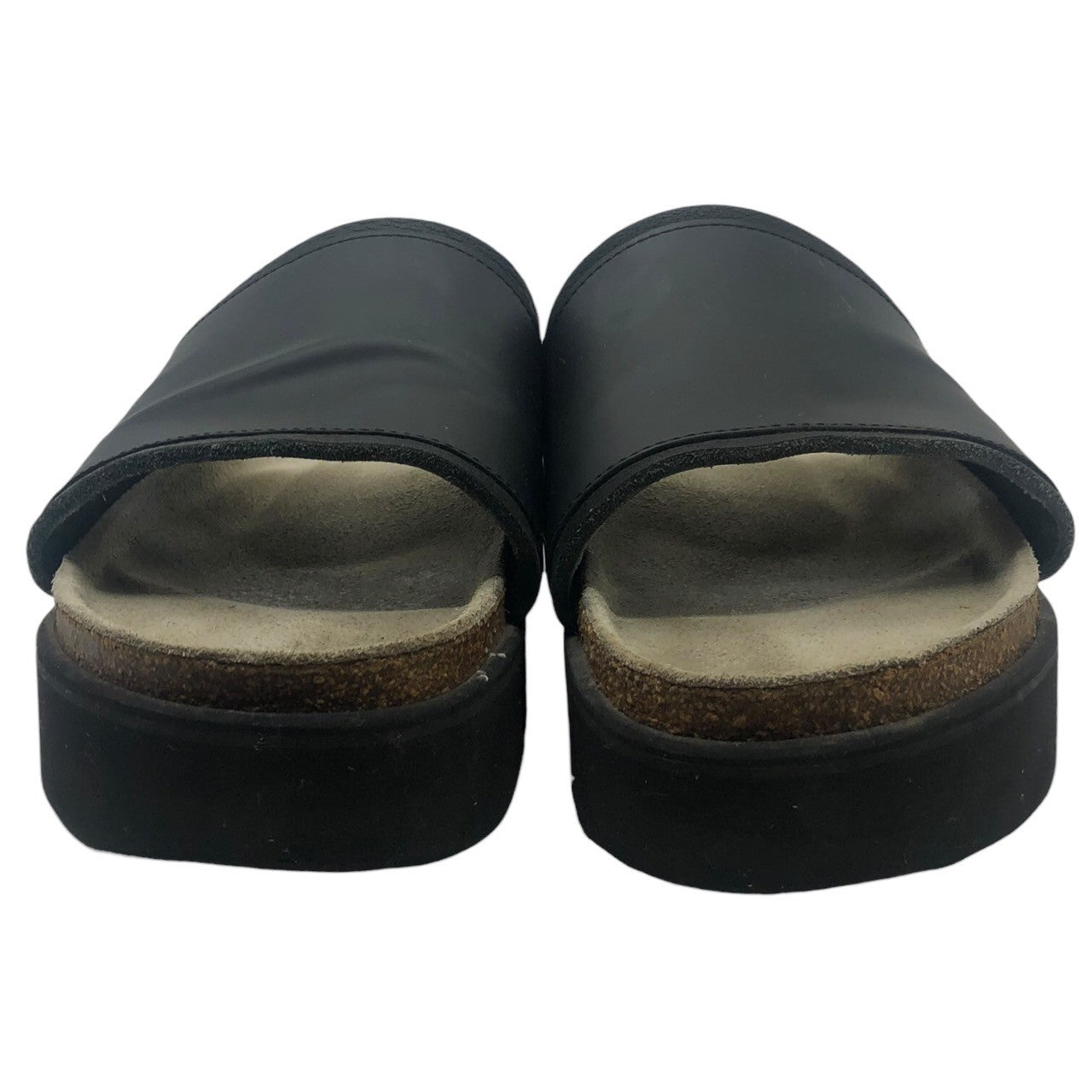 Hender Scheme(エンダースキーマ) 22AW caterpillar sandal キャタピララー サンダル かまぼこ de-rs-cat 6(27.5~28.5cm) ブラック×ナチュラル 箱付