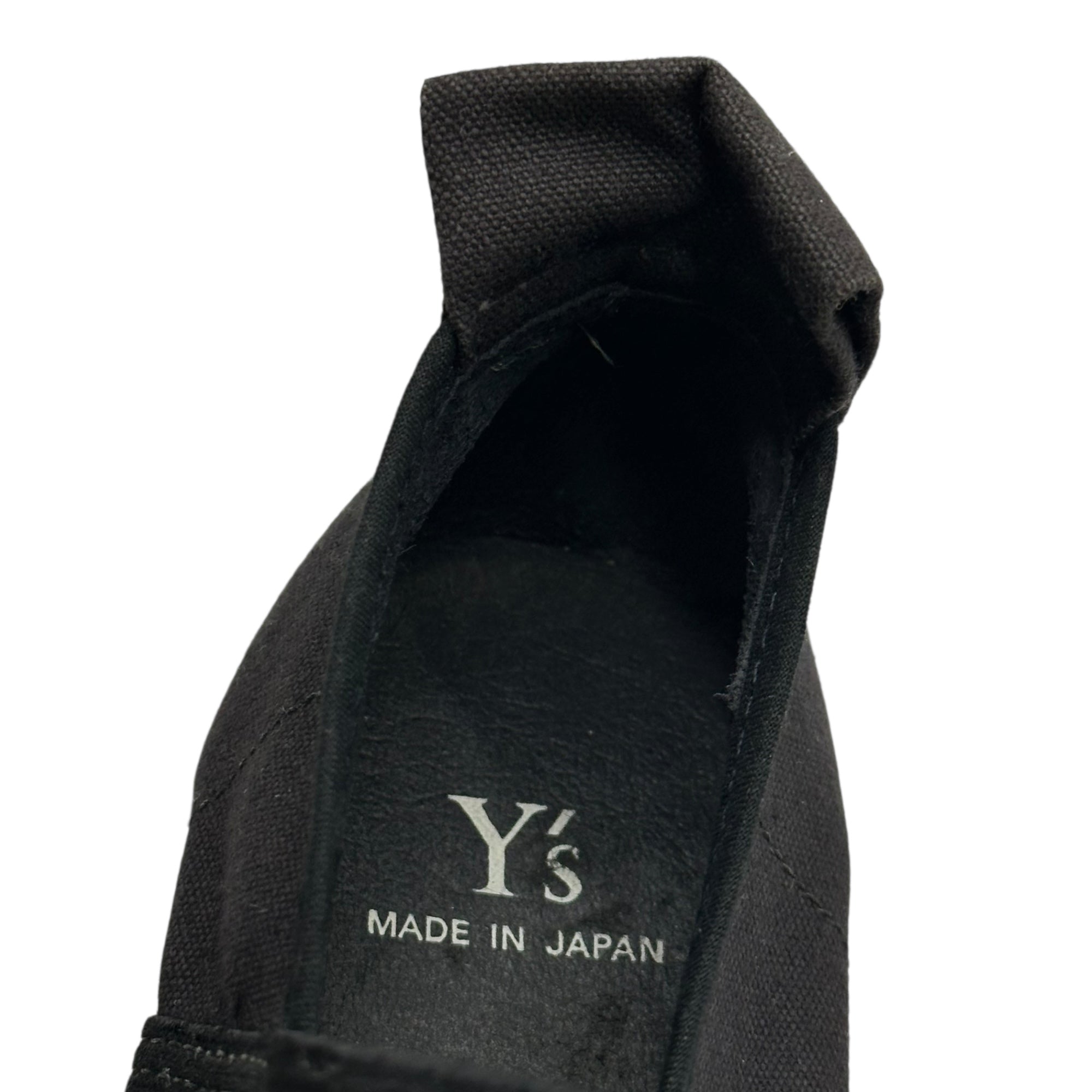 Y's(ワイズ) 90's Center Gore Canvas Slip-On センターゴア キャンバス スリッポン S(22.5cm程度) ブラック 90年代 ヴィンテージ アーカイブ シューズ スニーカー