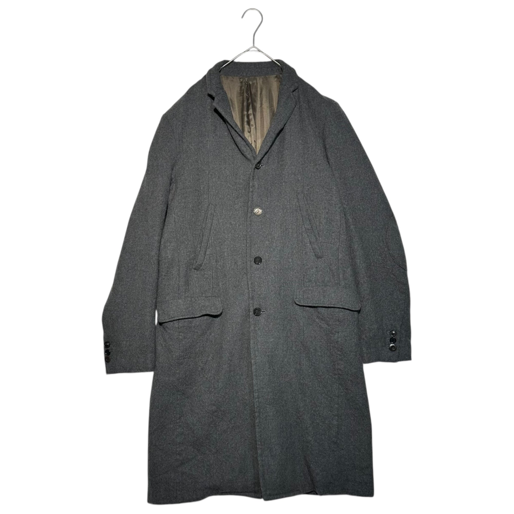 UNDERCOVER(アンダーカバー) 16AW Store exclusive frizzy long jacket chester coat 店舗限定 縮絨 ロング ジャケット チェスター コート UCR9301 2(M程度) グレー×キャメル