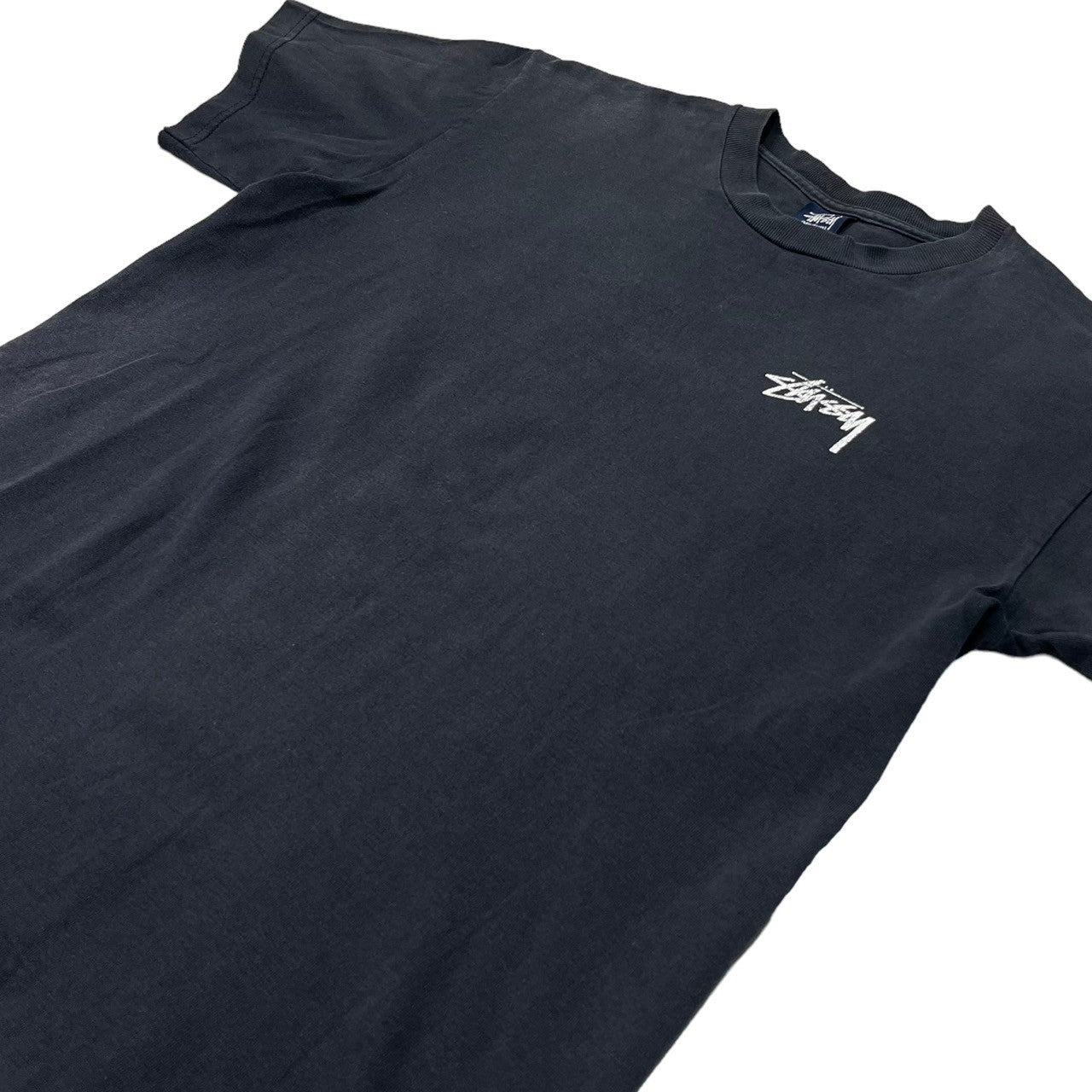 STUSSY(ステューシー) 90's~00's crown skull 王冠 スカル バックプリント Tシャツ 紺タグ SIZE M ネイビー×ホワイト×ゴールド 90~00年代 OLD STUSSY