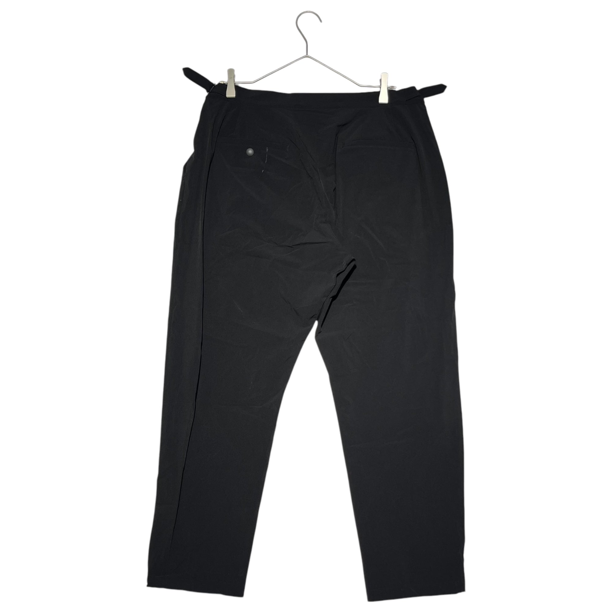 roundabout(ラウンダバウト) 19SS 1 タック サイドアジャスター ナイロン トラウザー パンツ RA19SS-PT02 3(L程度) ブラック スラックス