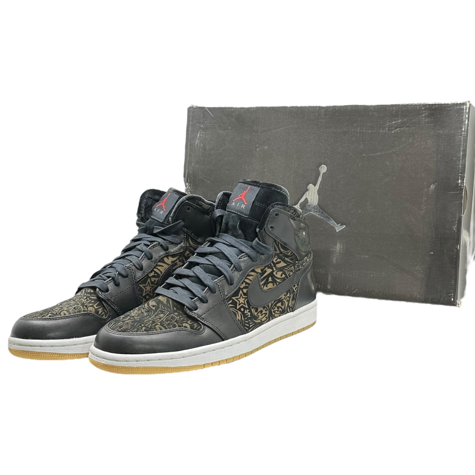 NIKE(ナイキ) 2008 AIR JORDAN 1 RETRO HIGH "PREMIER LASER" エアジョーダン 1 レトロ ハイ プレミアレーサー 332134-061 27.5cm ブラック×ブラウン 箱付 ハイカット スニーカー