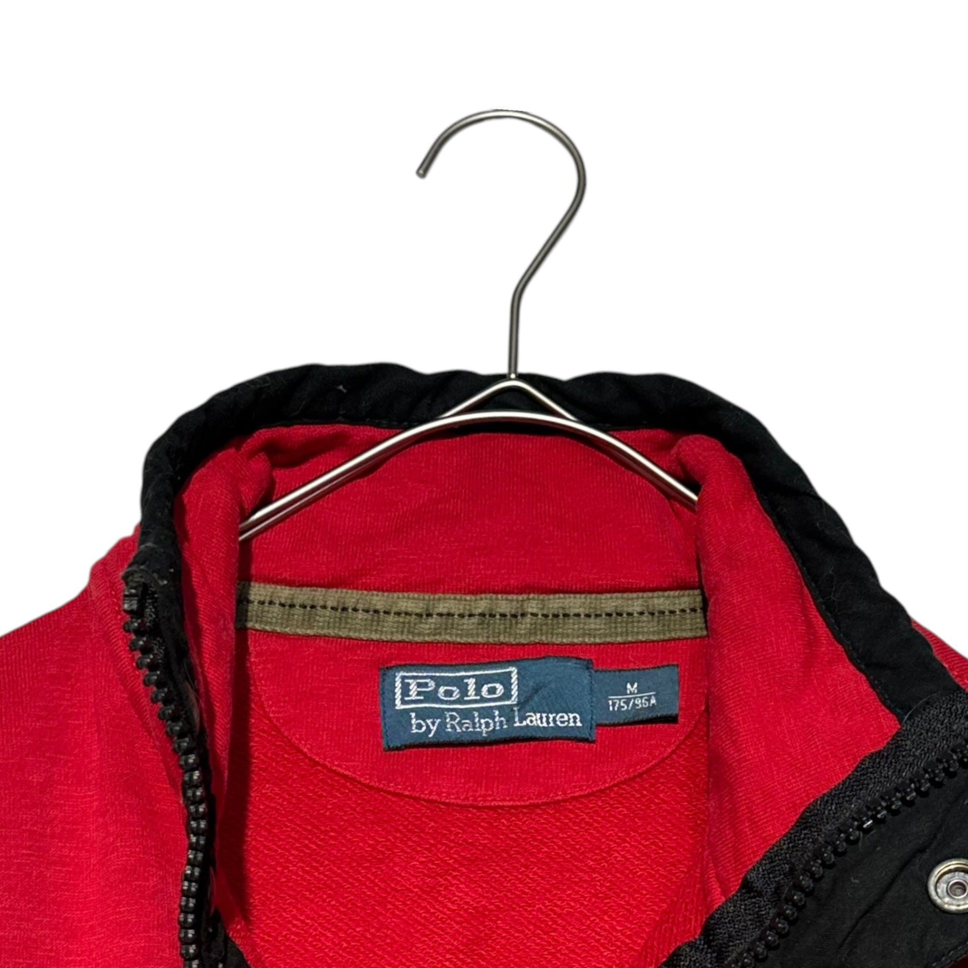 POLO RALPH LAUREN(ポロラルフローレン) Half-zip henley neck sweatshirt ハーフジップ ヘンリーネック スウェット M レッド