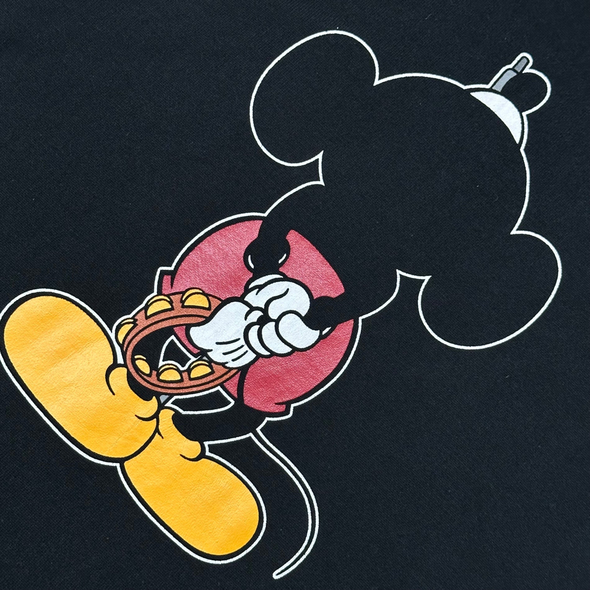 NUMBER (N)INE×Disney(ナンバーナイン×ディズニー) 2000SS ”Tokyo Mickey Weeks 2000” Sleeveless Hoodie ミッキー ノースリーブ パーカー 3 ブラック 00's EXTRA HEAVY アーカイブ コラボ