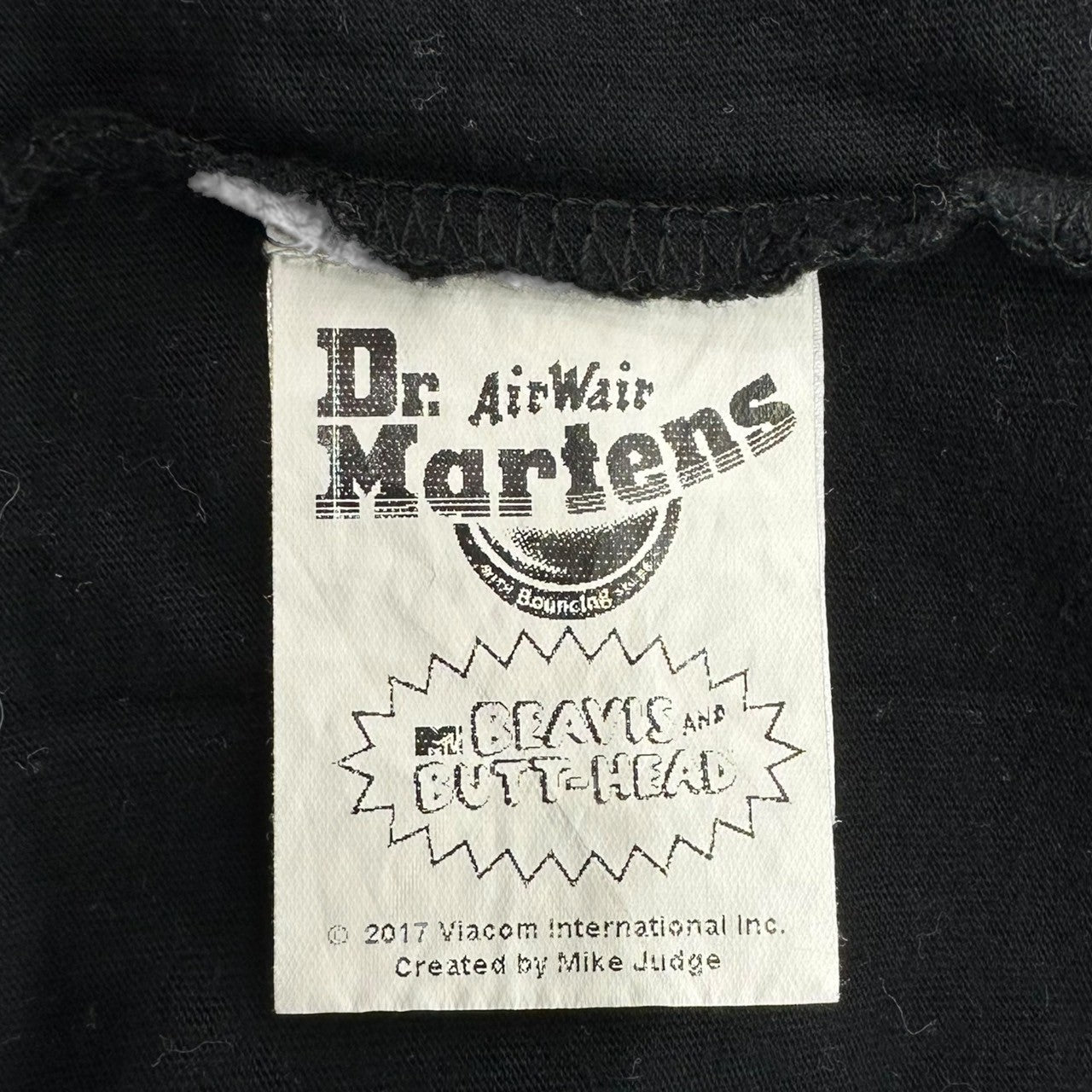 DR.MARTENS×Beavis & Butthead(ドクターマーチン×ビーバスアンドバットヘッド) 2017 MIKE JUDGE Collaboration T-shirt コラボ プリント Tシャツ S ブラック