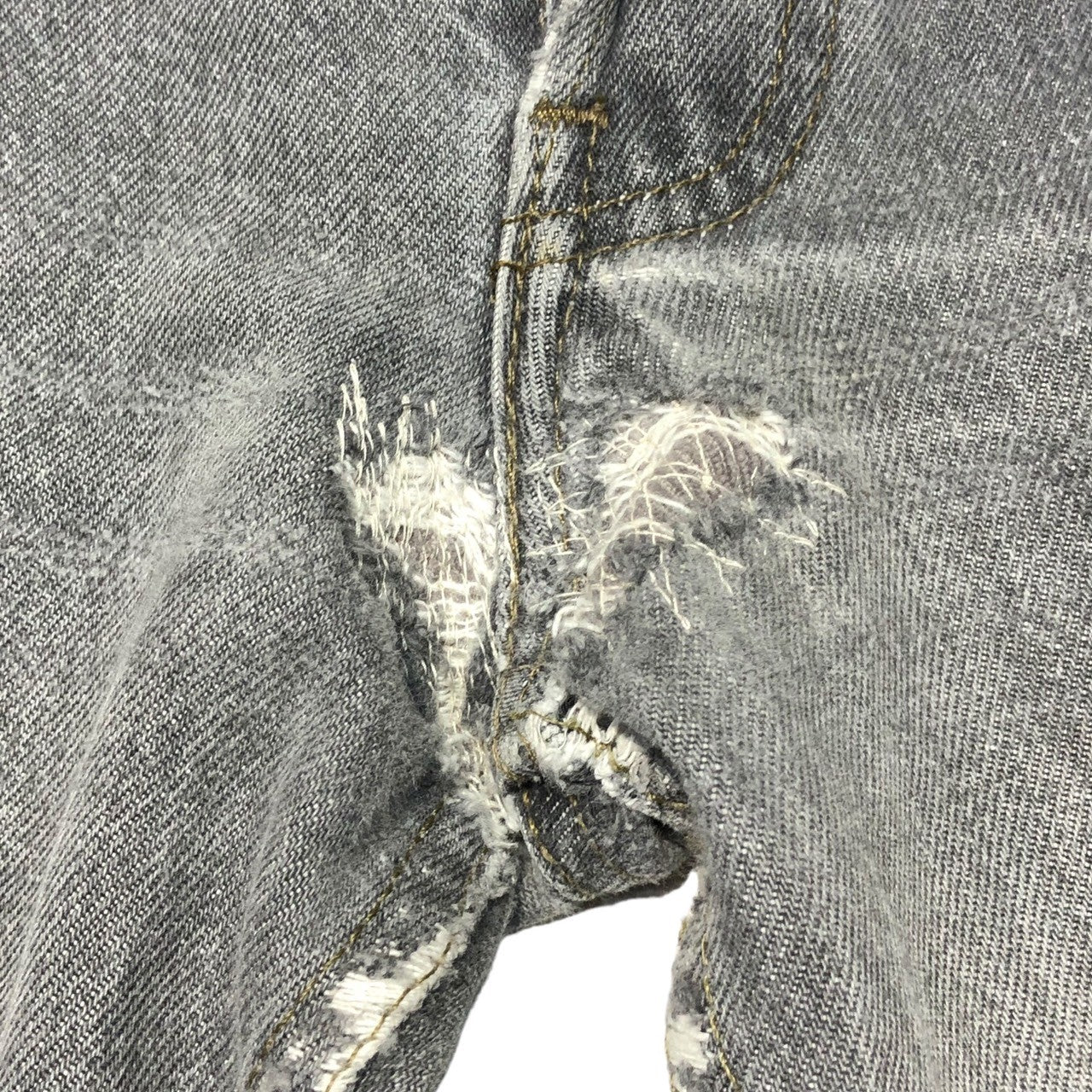 Levi's(リーバイス) 90's 501 black denim pants ブラック デニム パンツ 501-0658 W31 L34 グレー 先染め 1998年製造 USA製 90年代 ヴィンテージ