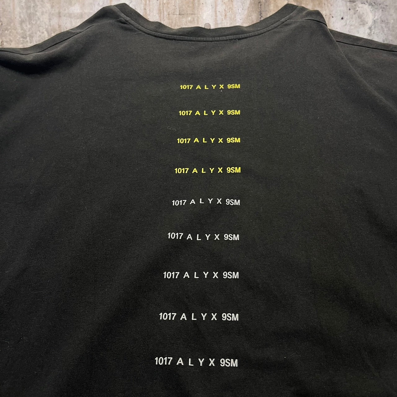 1017 ALYX 9SM(アリクス) プリントTシャツ XXL ブラック