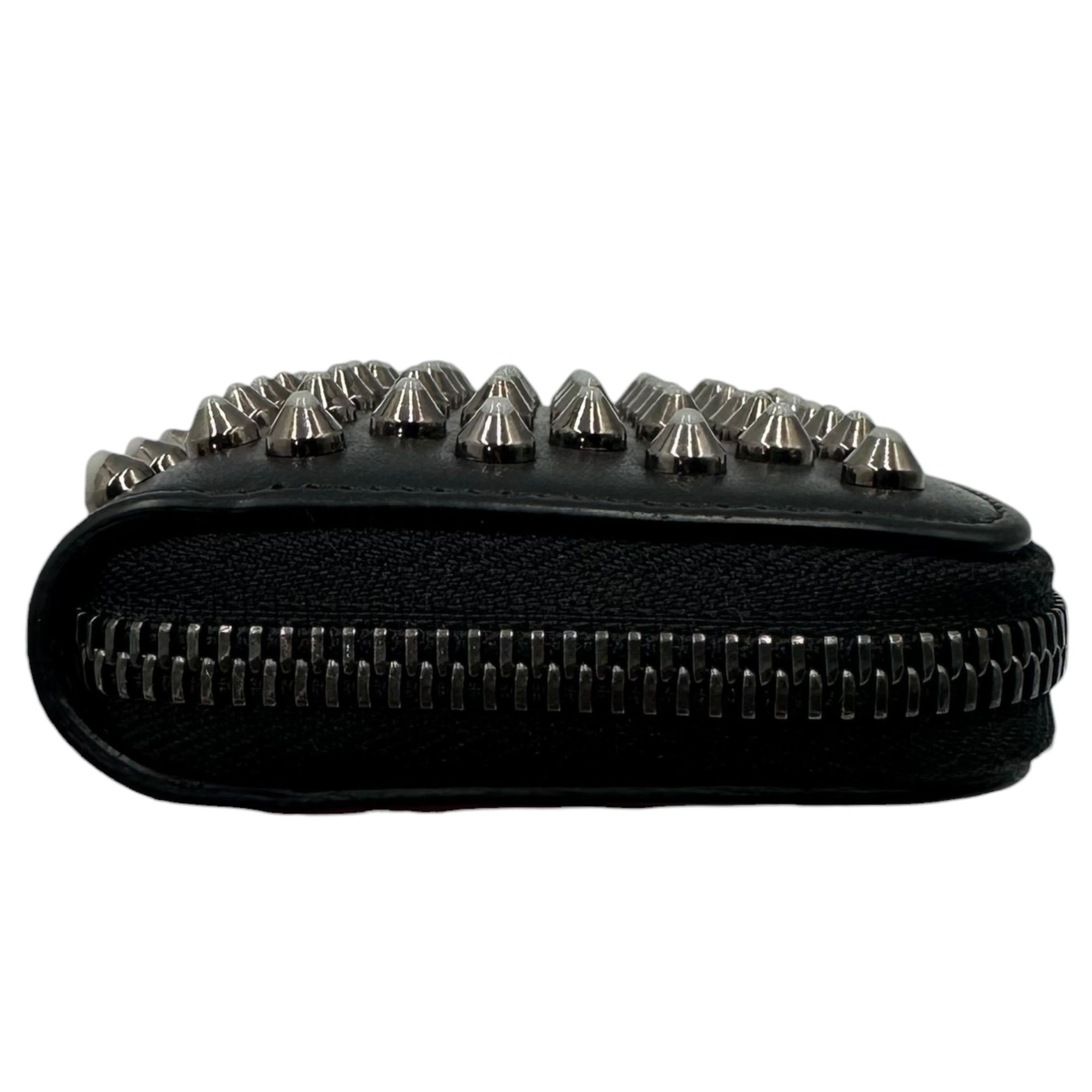 Christian Louboutin(クリスチャンルブタン) Spike Panettone Leather Coin Case スパイク パネトーネ レザー コインケース ブラック