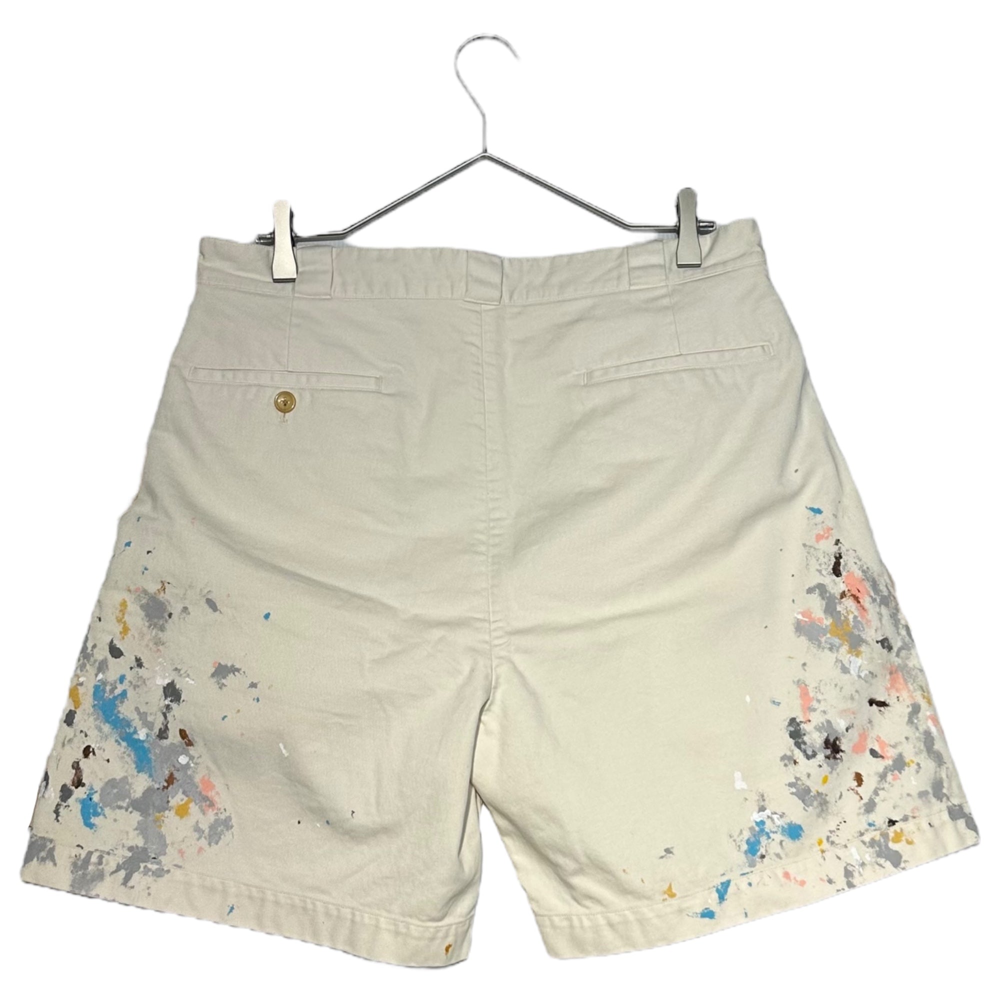 SOE(ソーイ) Painter Shorts ペインター ショーツ 1201-60-011 1 ホワイト ハーフ ショート ペンキ SOE READY TO WEAR ボロ