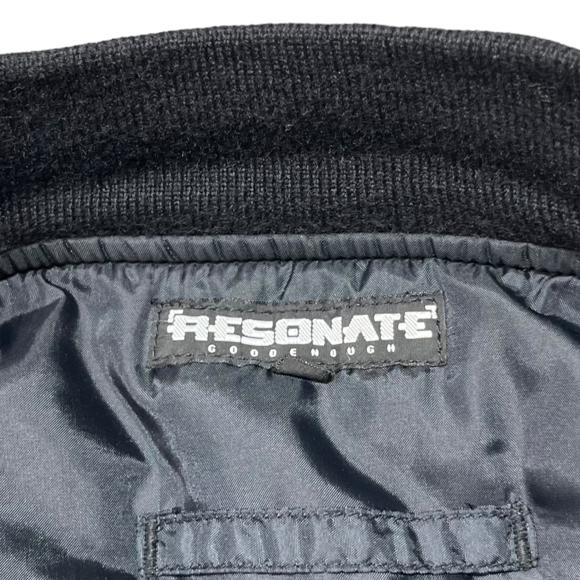 RESONATE GOODENOUGH(リゾネイトグッドイナフ) 00's Dot switching bomber jacket ドット切替 ボンバー ジャケット MA-1 RO-0514 XL ブラック フライト ブルゾン