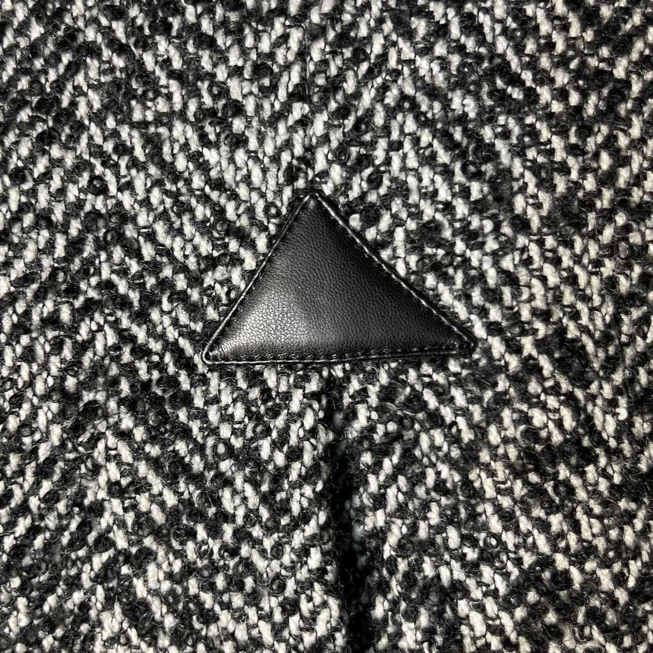 PUBLIC TOKYO(パブリックトーキョー) herringbone short coat ヘリンボーン ショート コート 161651011 FREE ブラック×ホワイト 参考定価39,600円 ウール ジャケット