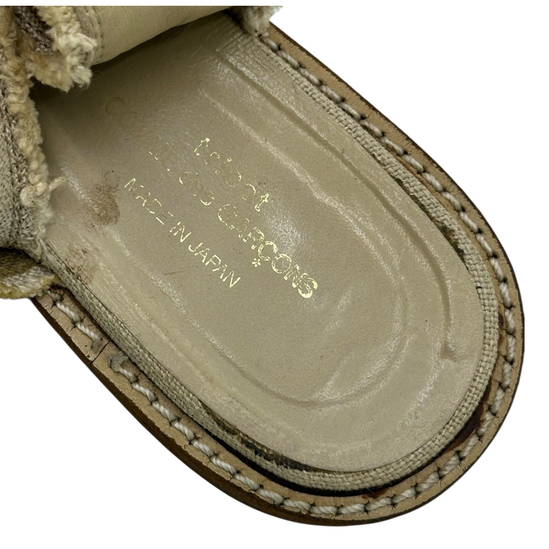 tricot COMME des GARCONS(トリココムデギャルソン) Big Ribbon Mule Sandals ビッグ リボン ミュール サンダル 23cm ベージュ