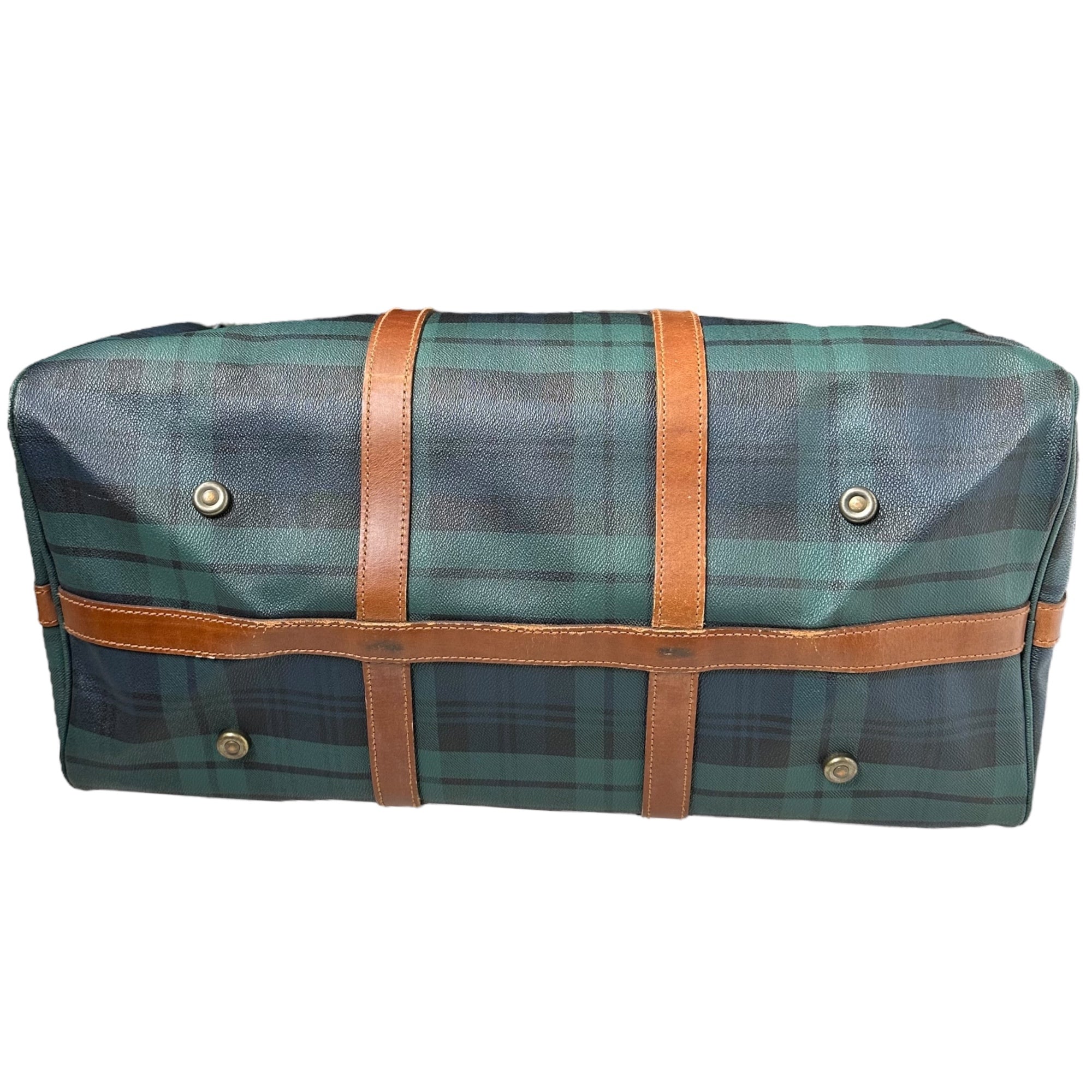 POLO RALPH LAUREN(ポロラルフローレン) Tartan Check Boston Bag タータン チェック ボストン バッグ ネイビー×グリーン 旅行鞄 ショルダー