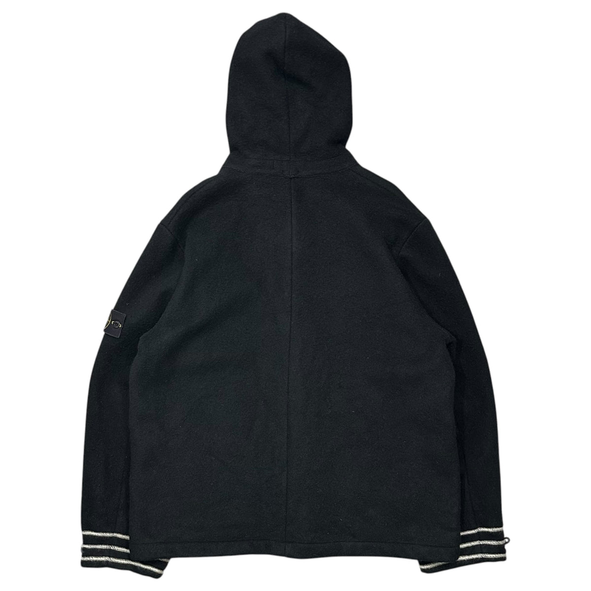 STONE ISLAND(ストーンアイランド) 2003AW Heavyweight Lana Wool Zipped Sailing Jacket ヘビーウェイト ラナウール ジップ セーリング ジャケット 39154616 XL ブラック 00's セーラー コート