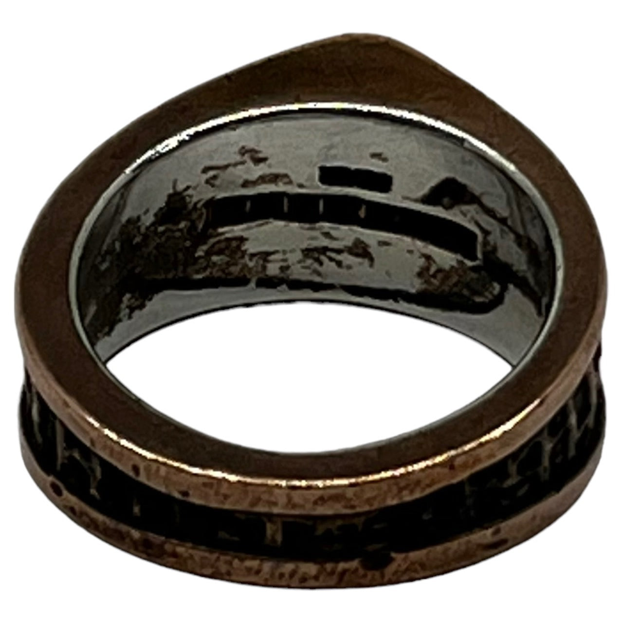 JAM HOME MADE(ジャムホームメイド) ヤコブリング SIZE 15号 ブロンズ×シルバー The Epistle of James(ヤコブの手紙)一節引用モデル