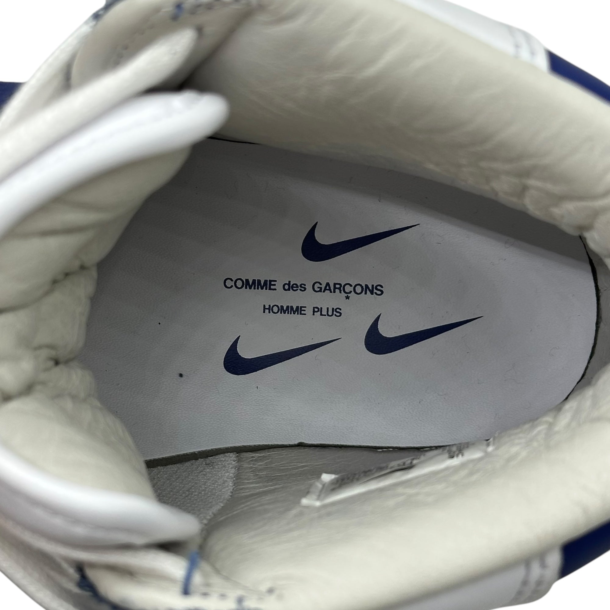 NIKE×COMME des GARCONS HOMME PLUS(ナイキ×コムデギャルソンオムプリュス) TERMINATOR HIGH SP ターミネーター ハイ FD4159-100 28cm ホワイト×ブルー ハイカット スニーカー コラボ