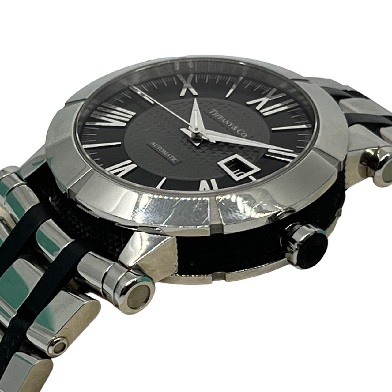 TIFFANY & CO.(ティファニー) アトラス ジェント/アナログ腕時計/自動巻き Z1000.70.12A.10A00A 文字盤:ブラック 箱/ギャランティー/領収書付き