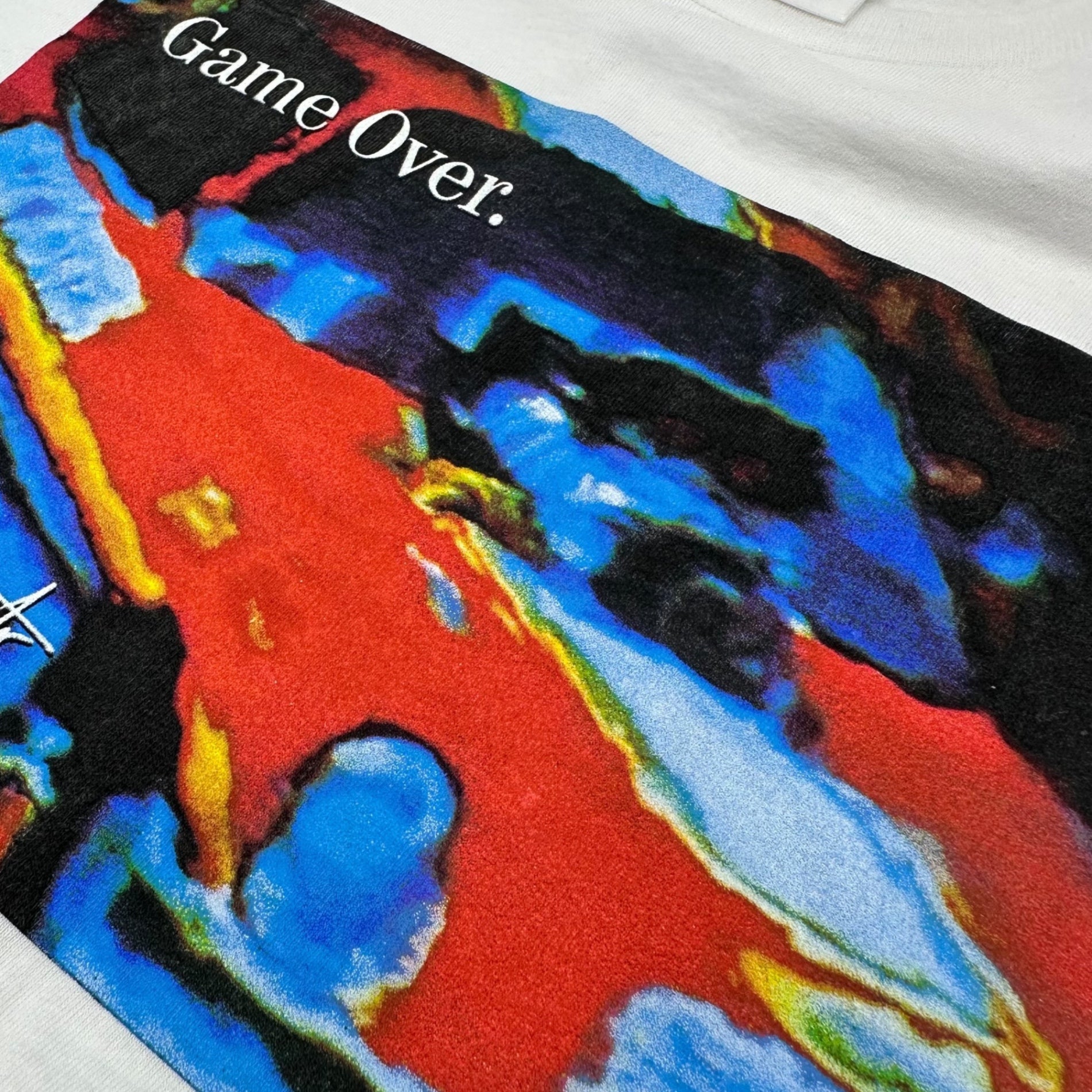 SUPREME×YOHJI YAMAMOTO(シュプリーム×ヨウジヤマモト) 20AW Game Over Tee ゲームオーバー グラフィック プリント Tシャツ S ホワイト 20FW