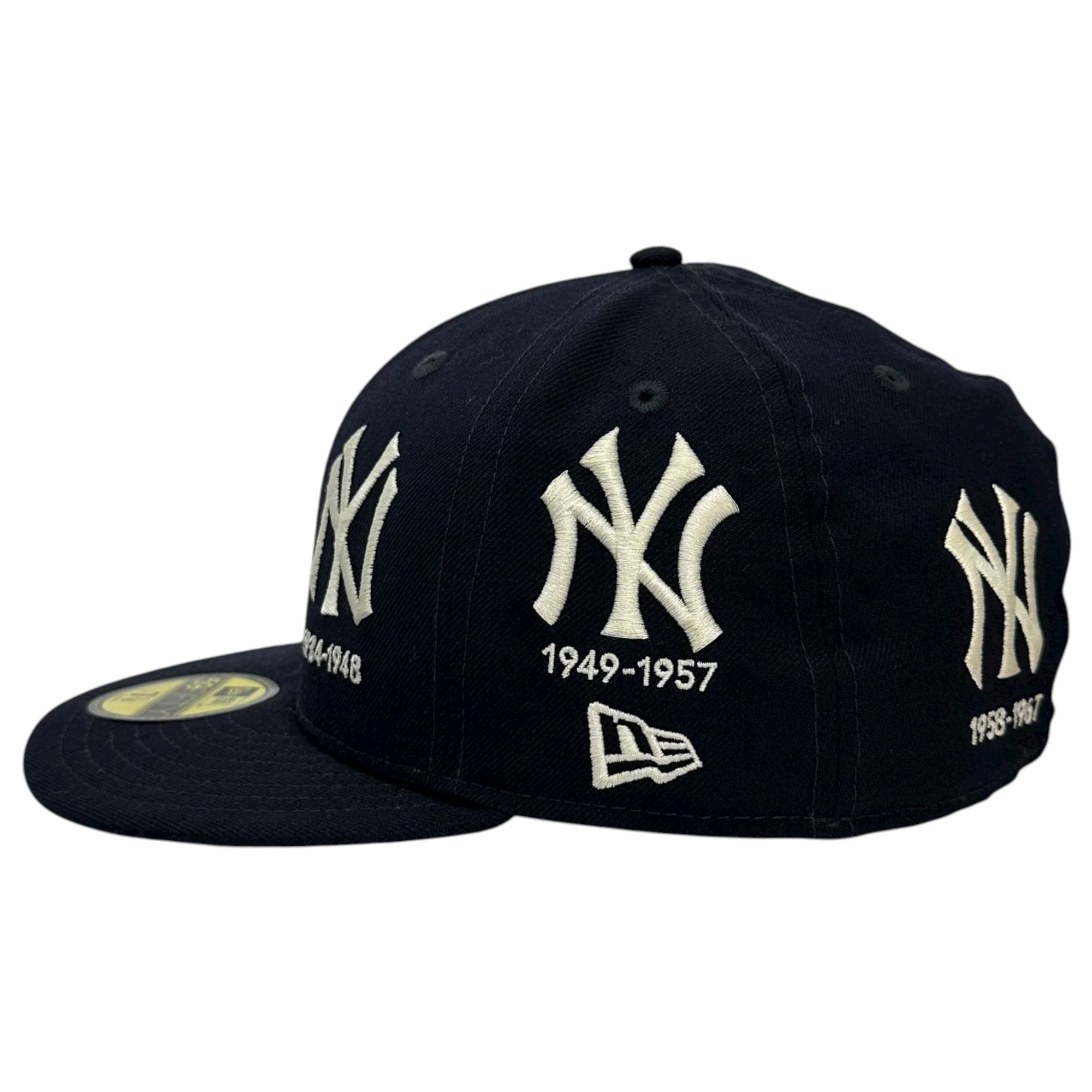 NEW ERA(ニューエラ) 59FIFTY New York Yankees LOGO TIMELINE ニューヨーク ヤンキース ロゴ 歴代 ベースボール キャップ 7 7/8(62.5cm) ネイビー 海外限定モデル