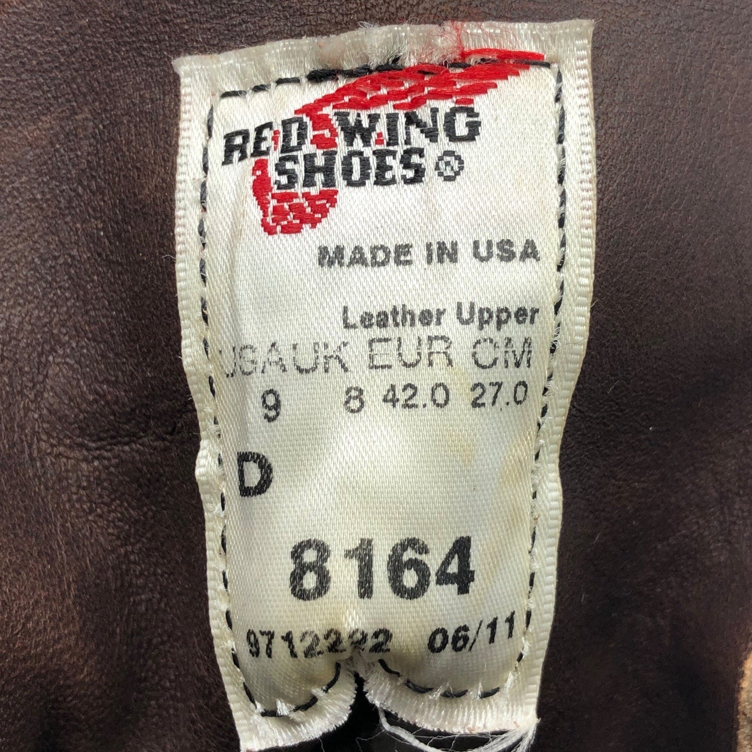 REDWING(レッドウィング) 6" CLASSIC ROUND 6インチ クラシックラウンド スウェード ワーク ブーツ 8164 9(27cm) ブラウン