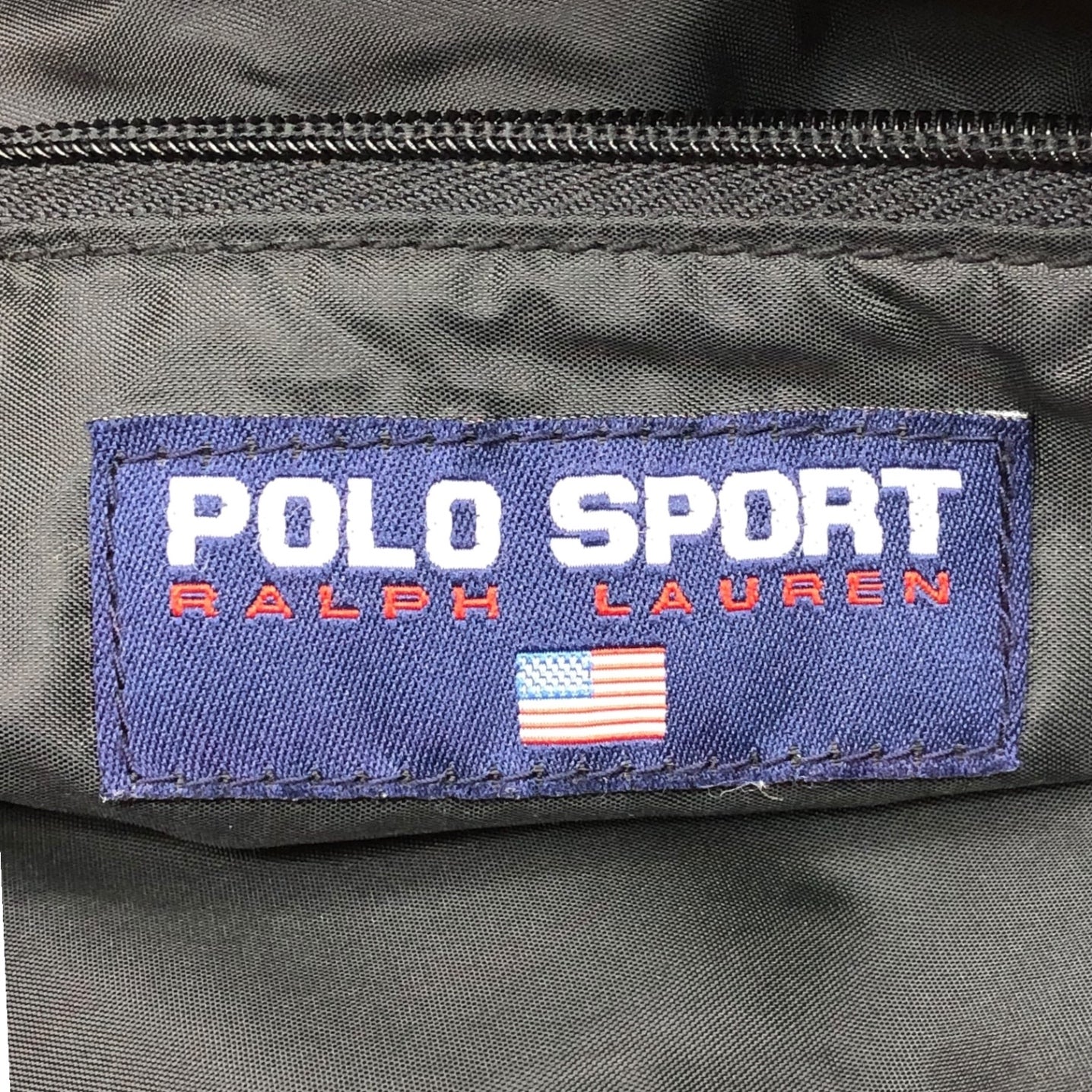 POLO SPORT(ポロスポーツ) OLD LOGO TOTE BAG オールド ロゴ トートバッグ レッド×ブラック