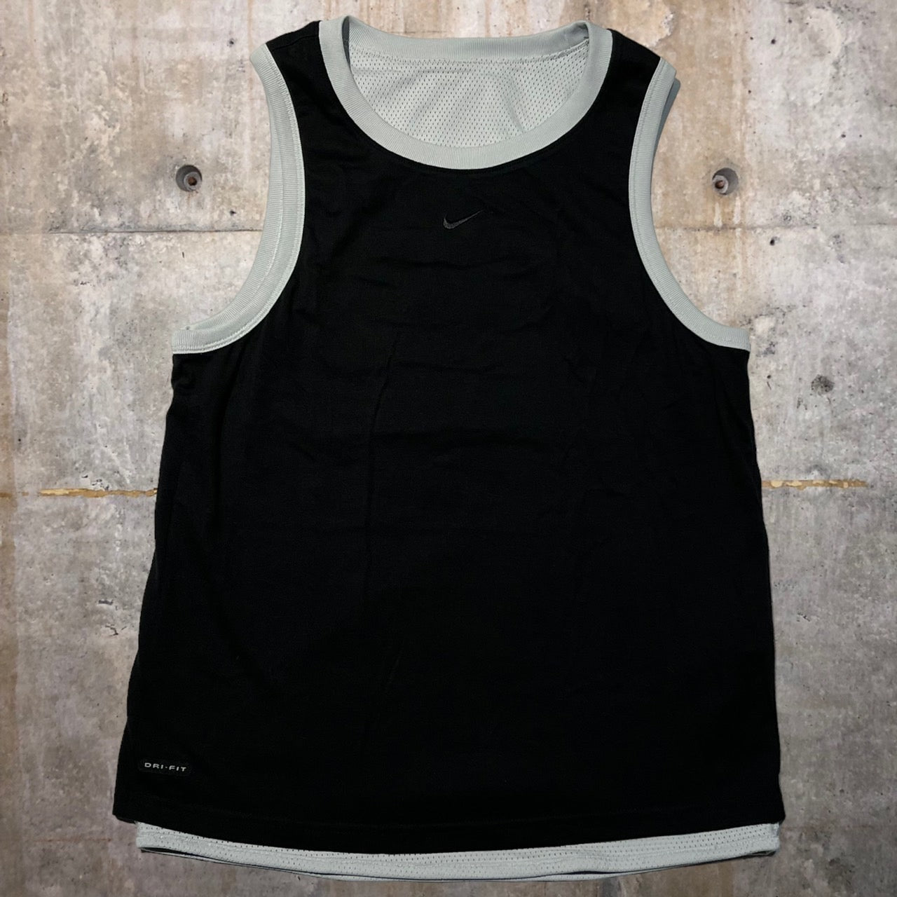 NIKE(ナイキ) 00'sリバーシブルロゴ刺繍タンクトップ/ユニフォーム/ゲームシャツ S ブラック