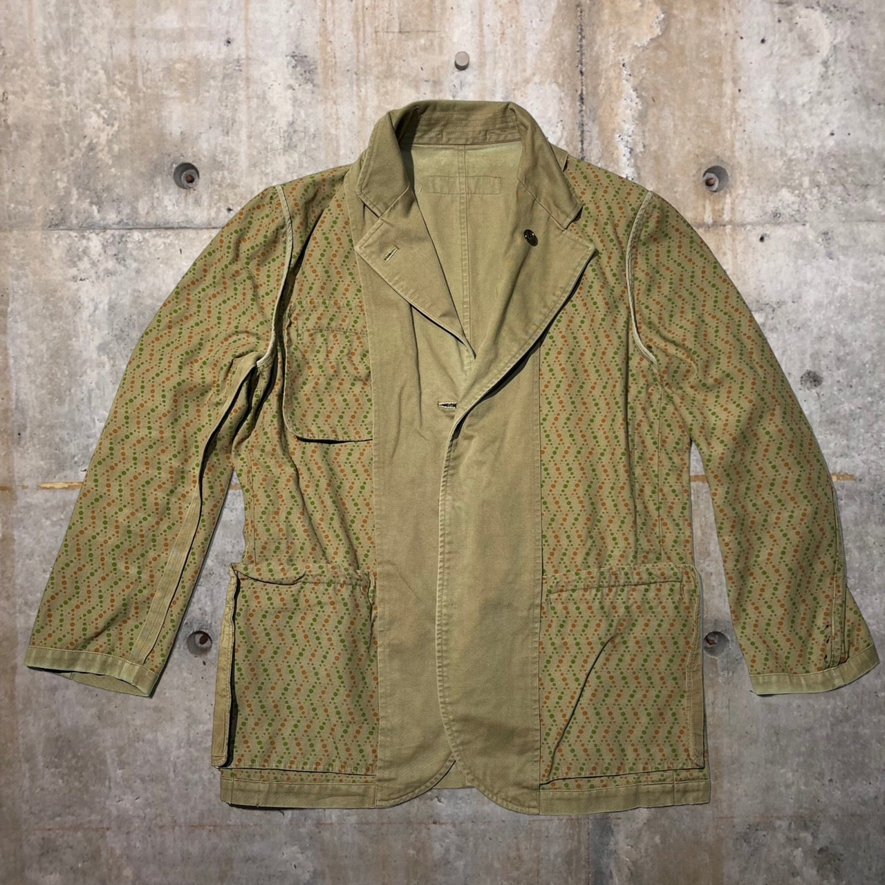 COMME des GARCONS HOMME(コムデギャルソンオム) 02SSコットン3Bジャケット HE-J005 S ベージュ AD2002 田中オム最終期