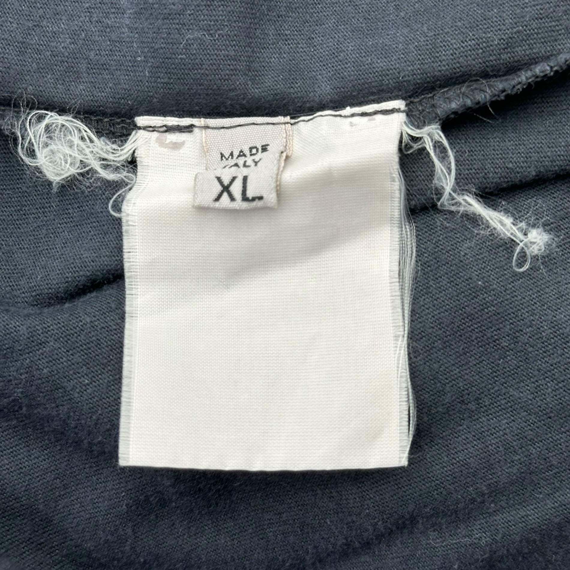 Maison Martin Margiela(メゾン マルタンマルジェラ) 00's Archive Asymmetrical Side-Open S/S T-Shirt アーカイブ アシンメトリー サイドオープン 半袖 Tシャツ XL ネイビー 白タグ 本人期 メンズ着用可