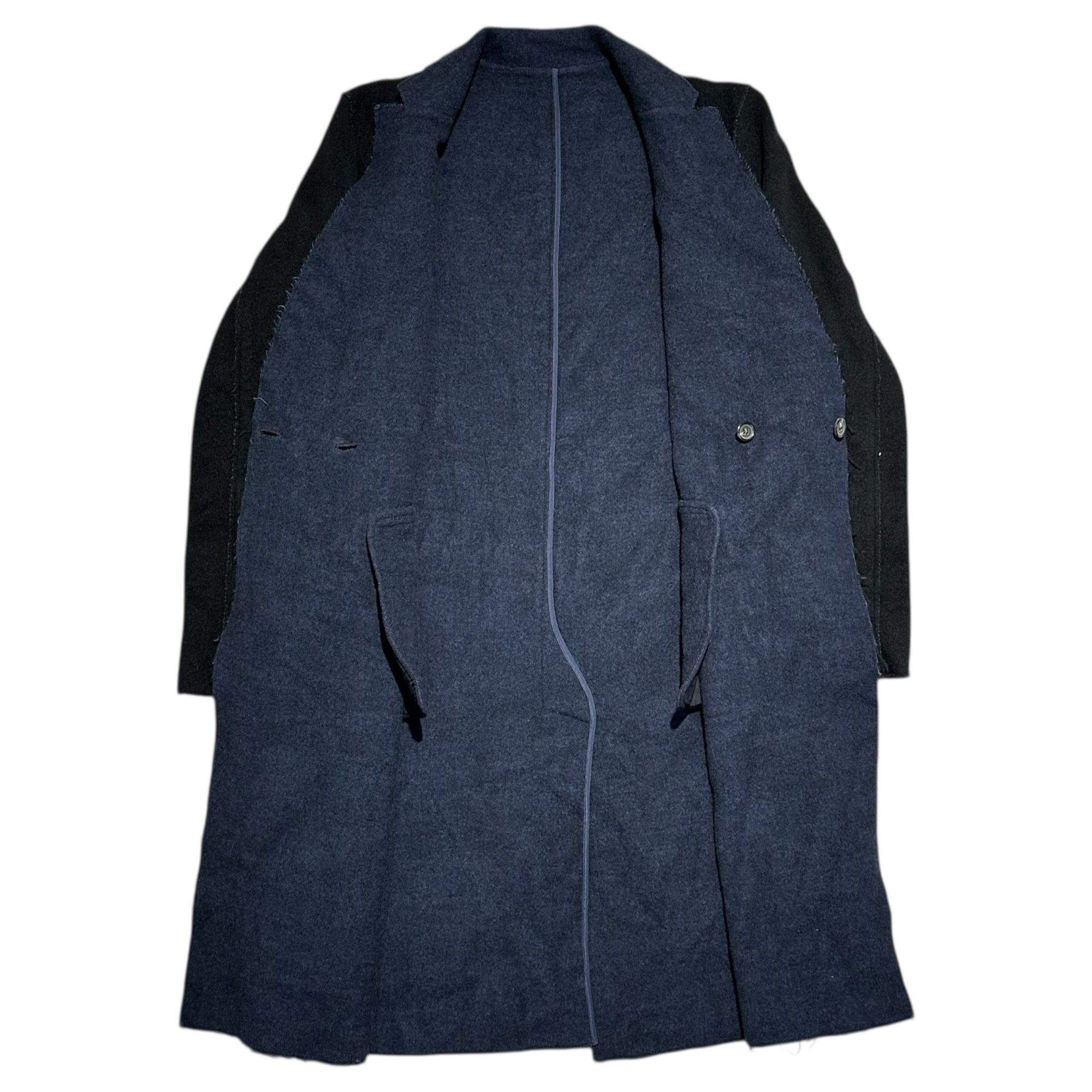 UNDERCOVER(アンダーカバー) 16AW Inside-Out Wool River Chester Coat インサイドアウト ウール リバー チェスター コート UC9302 3 ブラック