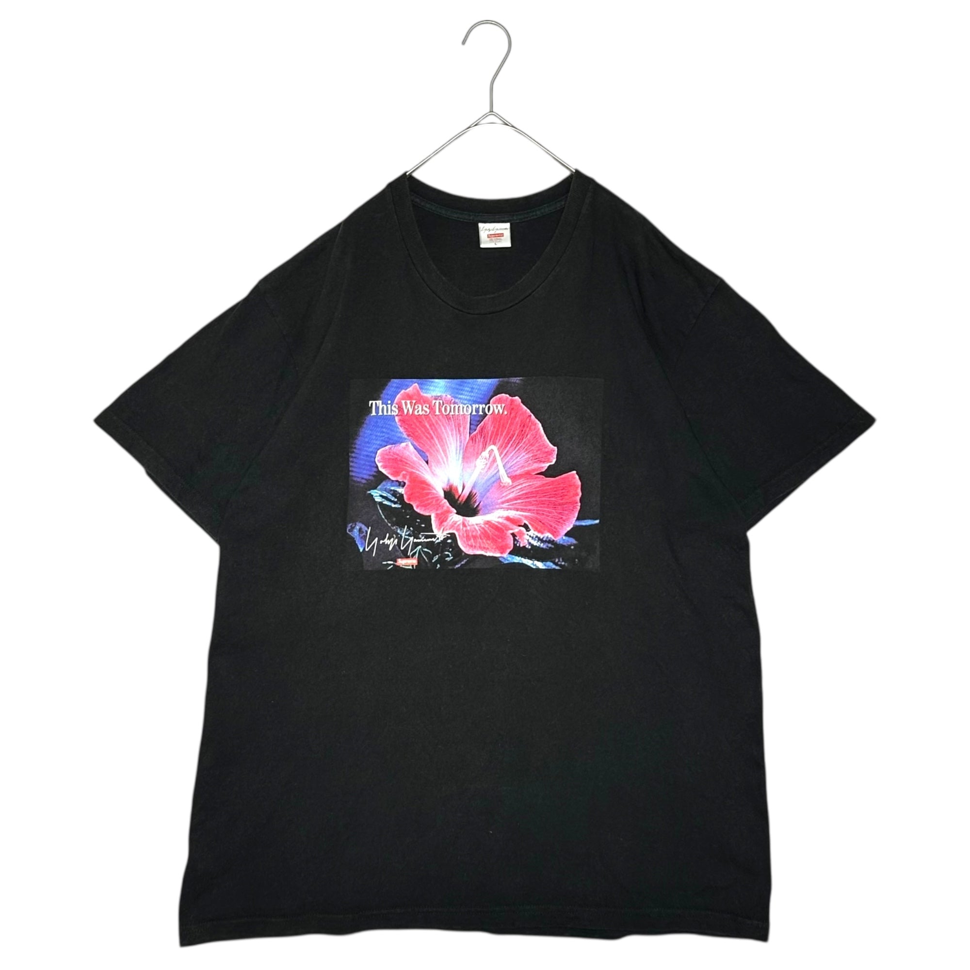 SUPREME×YOHJI YAMAMOTO(シュプリーム×ヨウジヤマモト) 20AW This Was Tomorrow Tee グラフィック Tシャツ L ブラック コラボ 20FW
