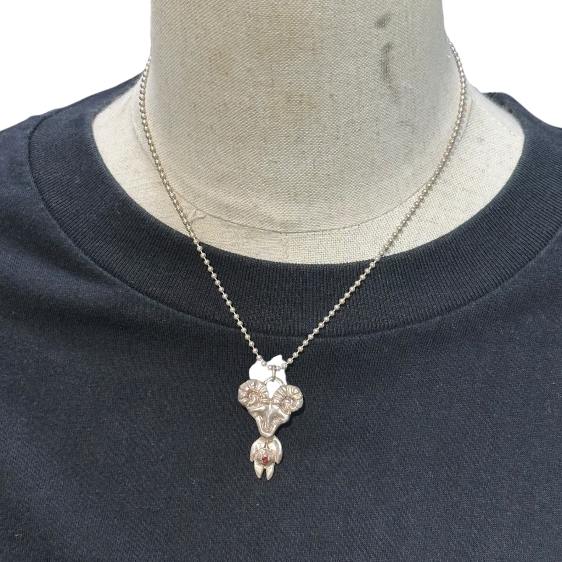 STONE BELLY(ストーンベリー) 925 Silver PREGGO PAN NECKLACE プレゴパン ネックレス シルバー 石 ジュエリー ストックホルム発ブランド