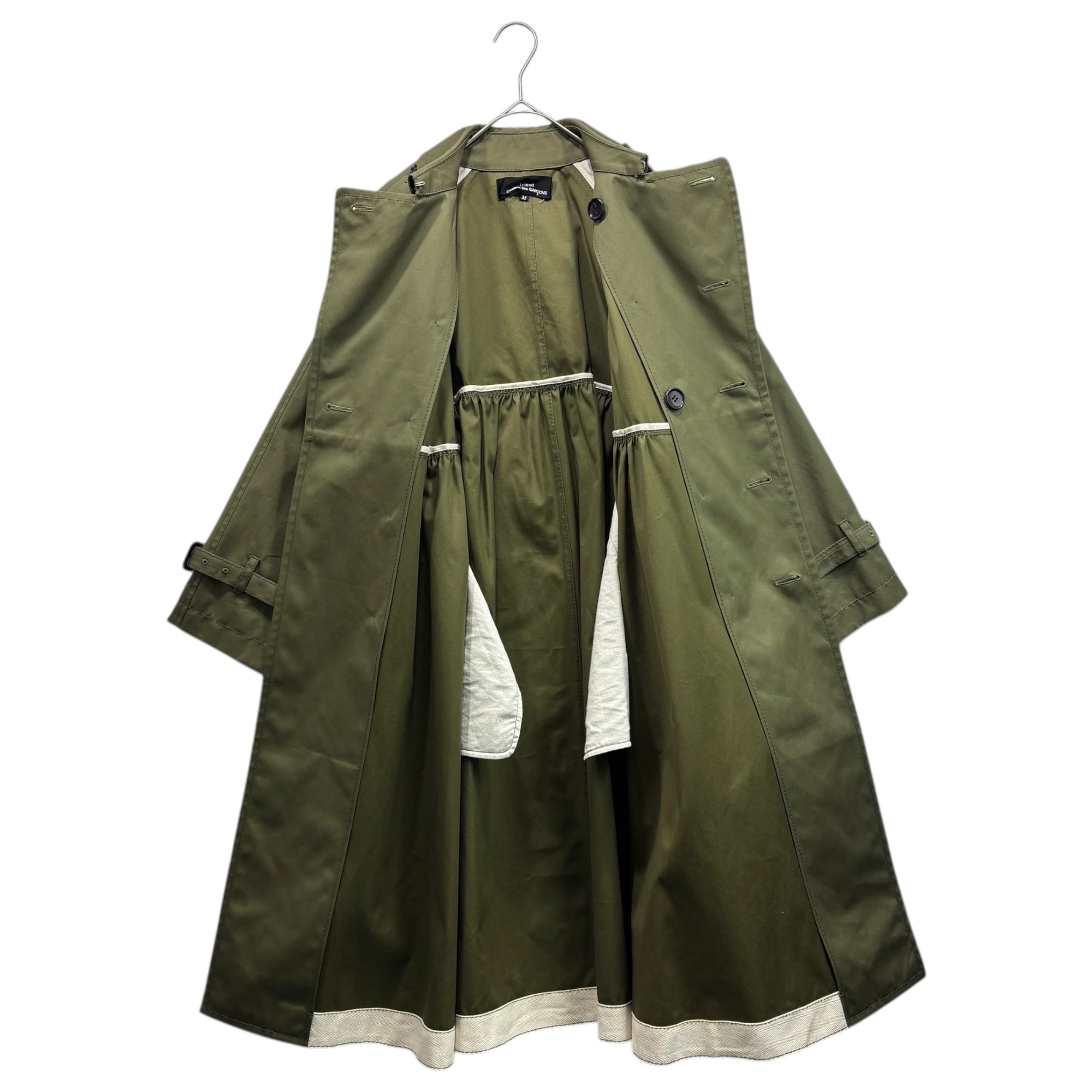 tricot COMME des GARCONS(トリココムデギャルソン) 13AW Cotton Double Trench Coat コットン ダブル トレンチ コート TL-C003 M カーキ AD2013