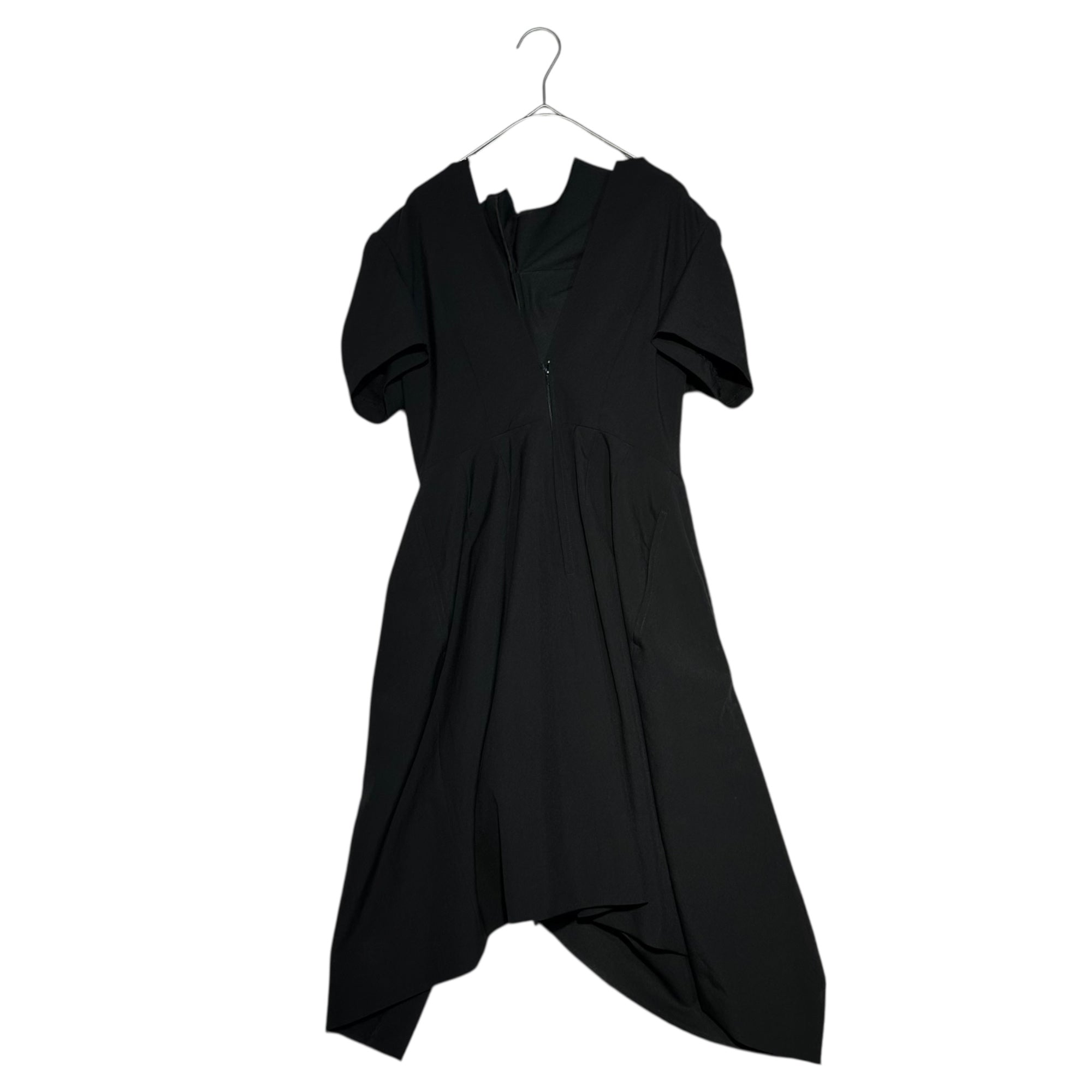 COMME des GARCONS(コムデギャルソン) 09SS Twisted 3D Skipper Sleeveless Dress ”捻じれ” 立体 スキッパー 半袖 ワンピース GC-O056 XS ブラック AD2008 ひざ丈